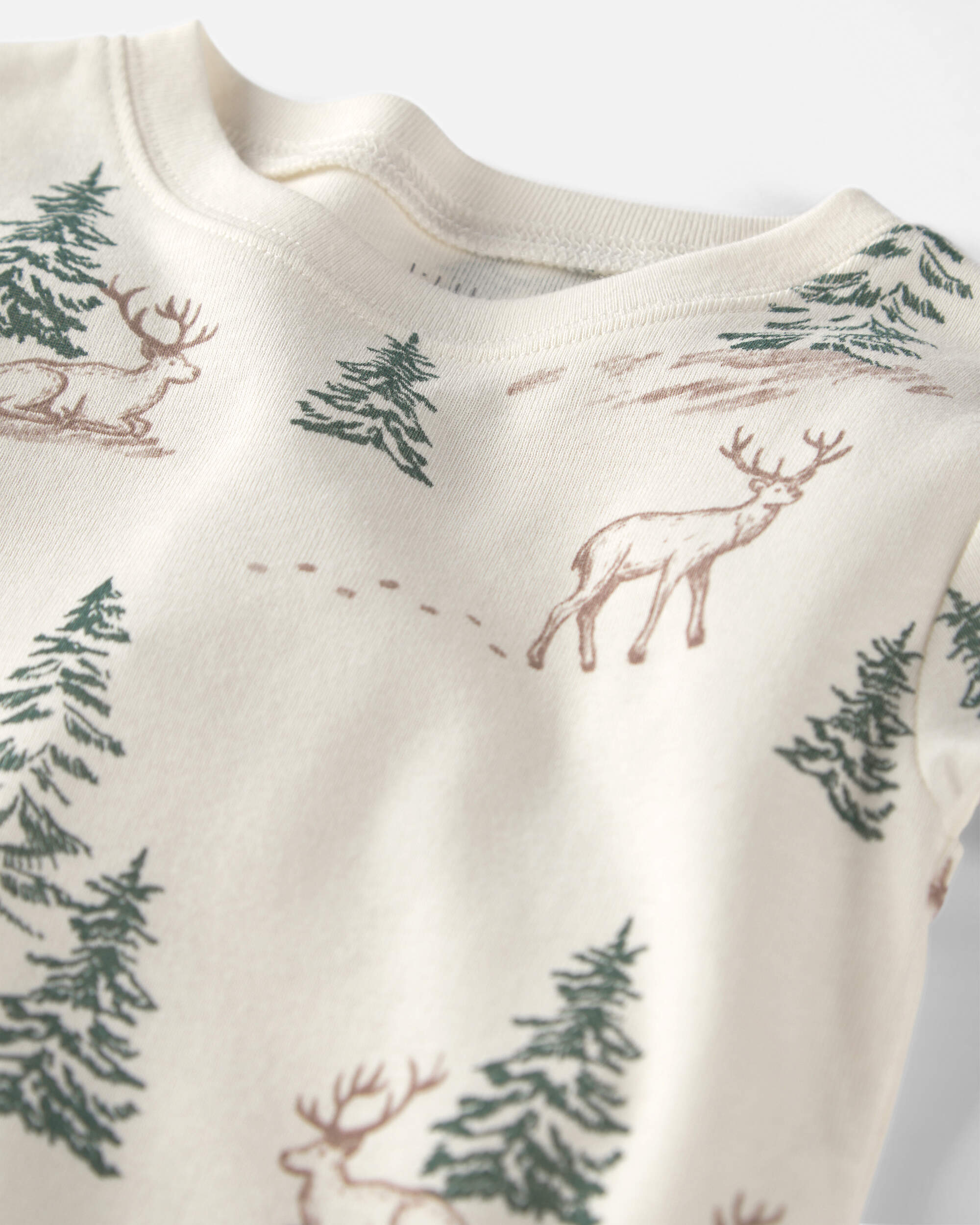 Toddler 2-Piece Organic Cotton Pyjamas Reindeer Forest