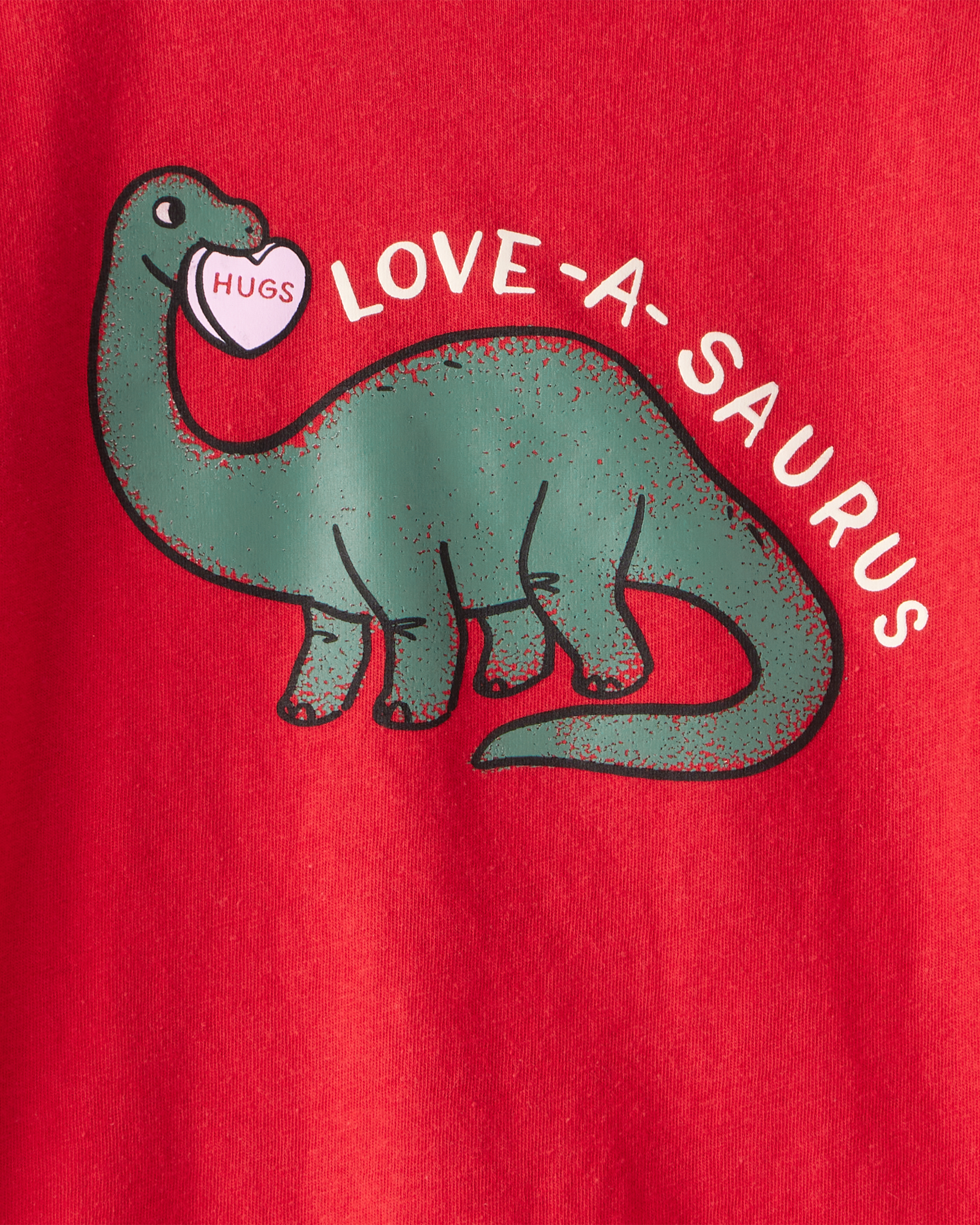 Toddler Boy Dinosaur Long-Sleeve Graphic Tee - Red
