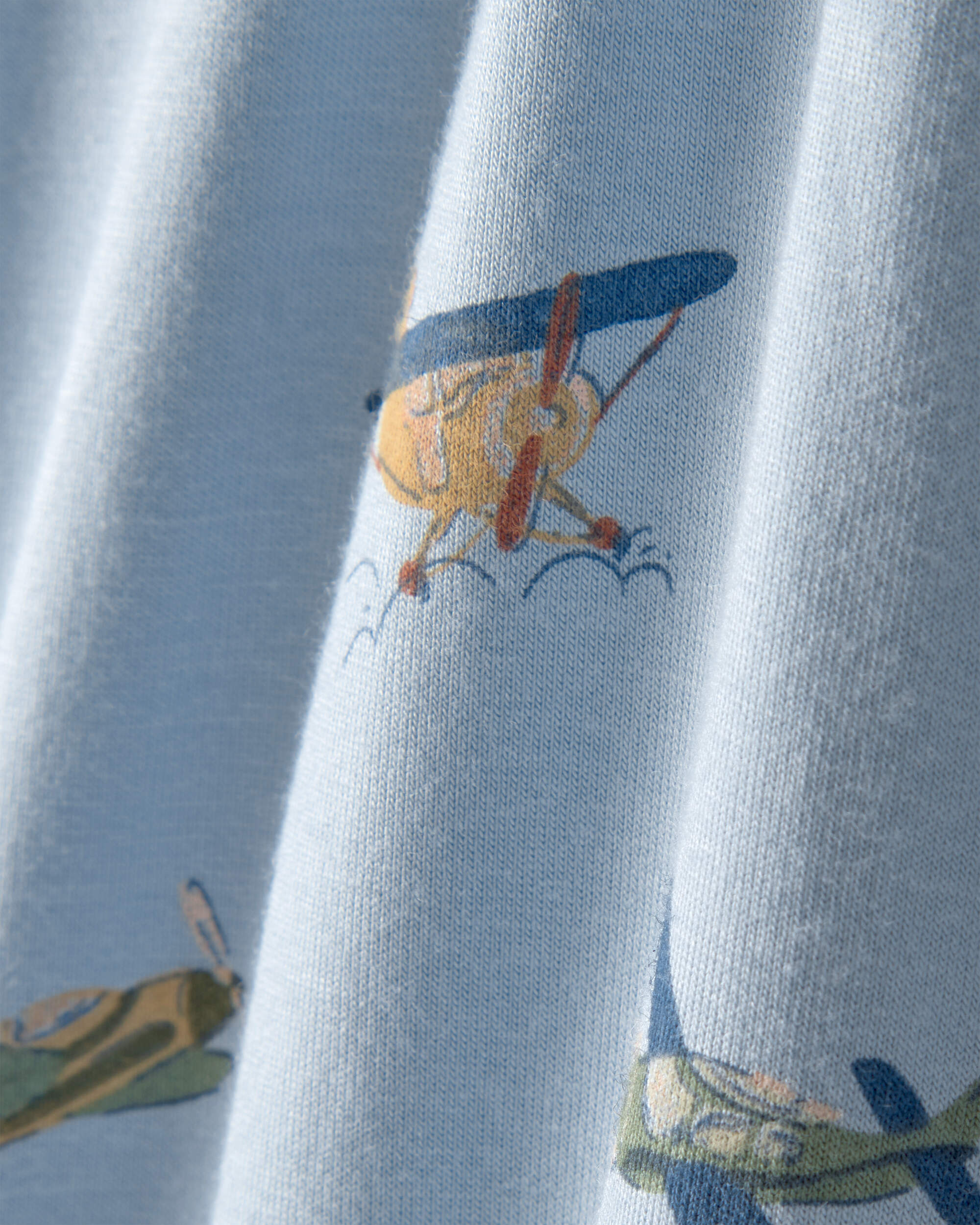 Baby Boy Plane 2-Way Zip PurelySoft Sleeper - Blue