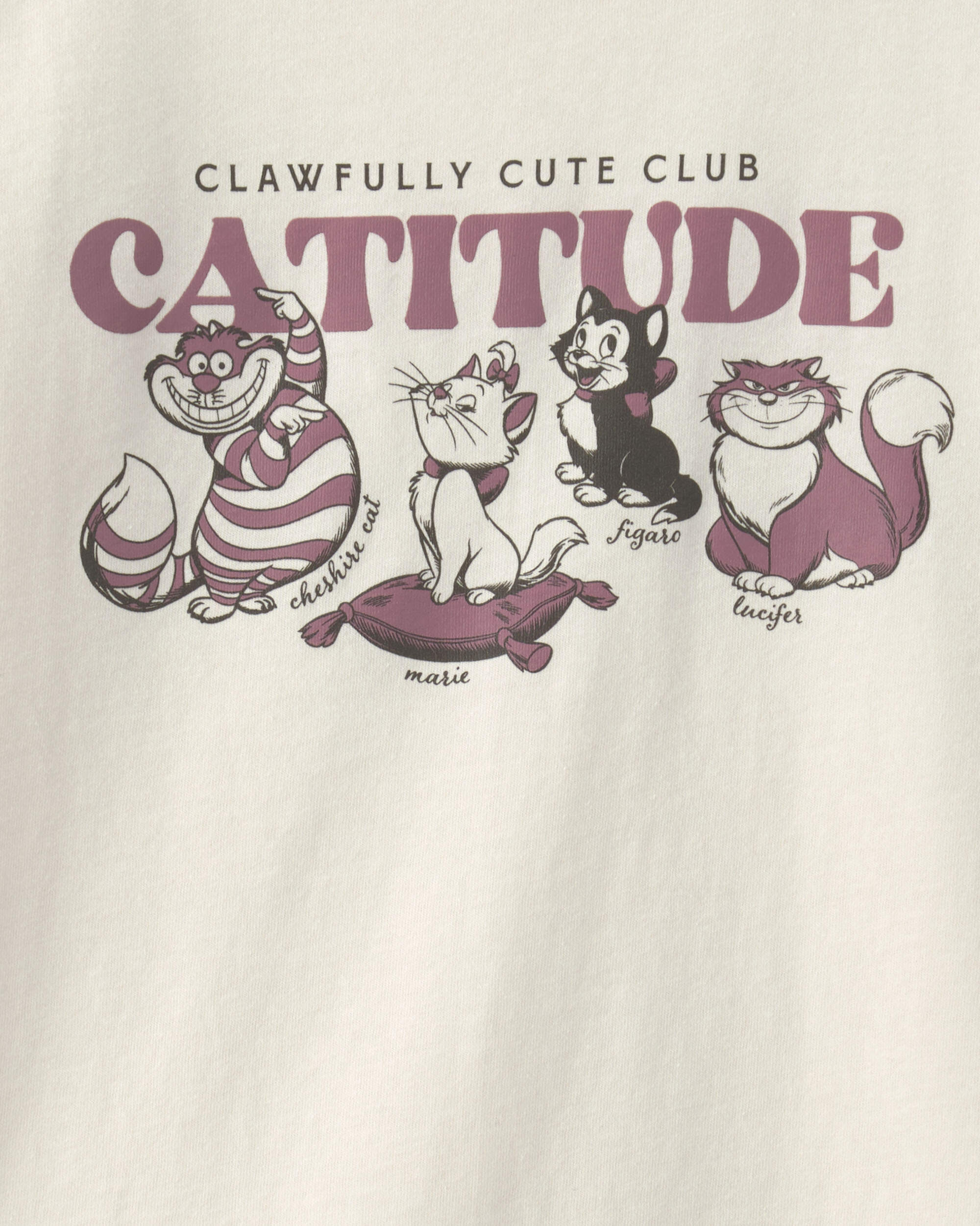 Girls Disney© Cats Graphic Tee - Cream