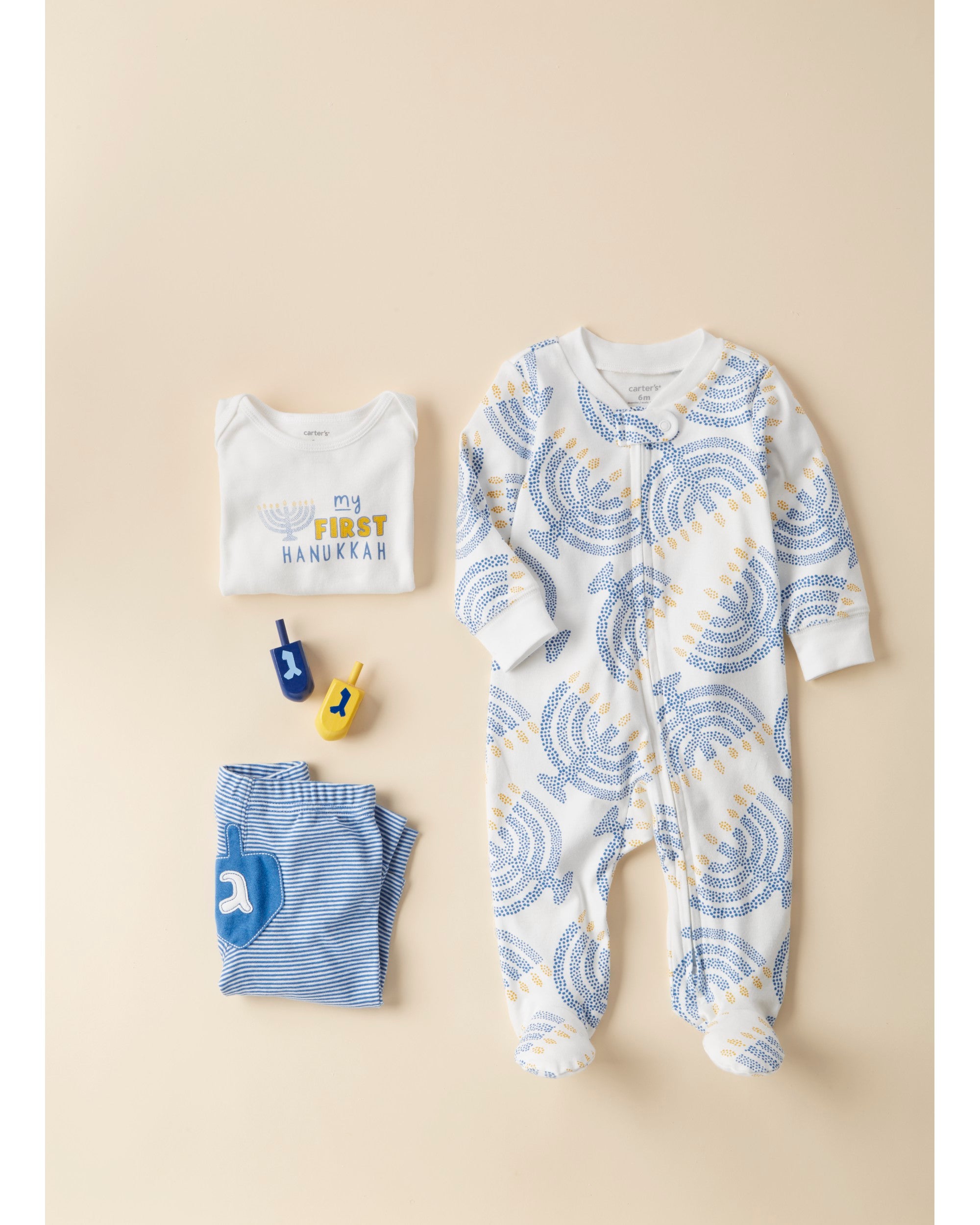 Carters hanukkah pajamas deals