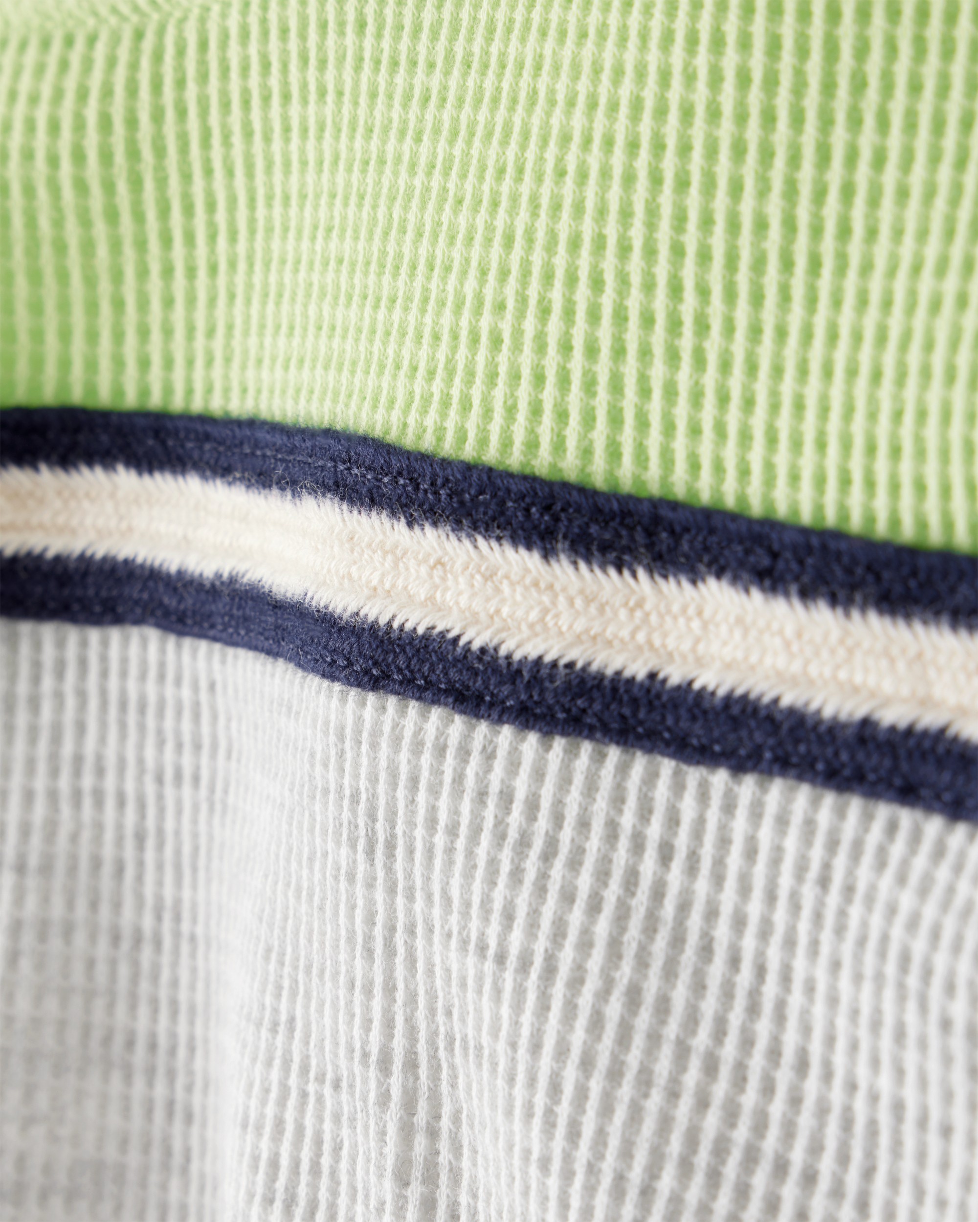 Boys Stripe Thermal Long-Sleeve T-Shirt - Grey