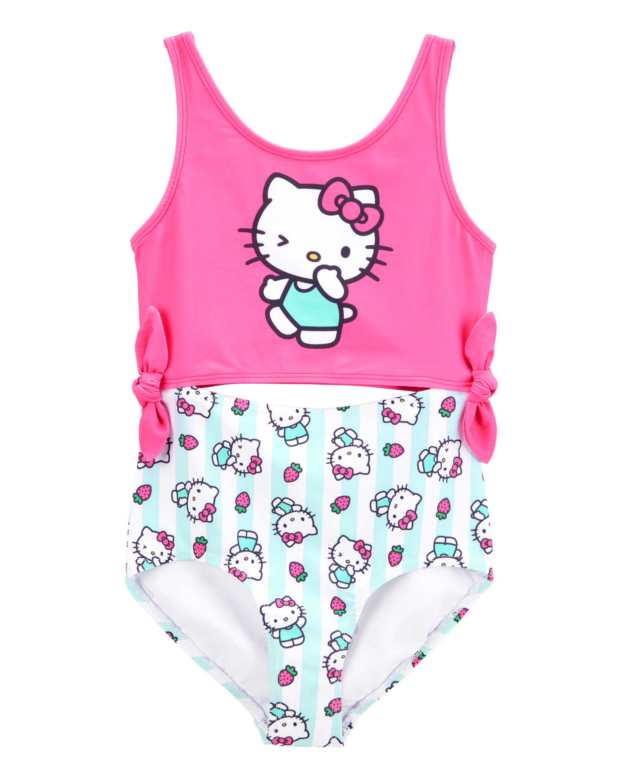 Girls Hello Kitty® 1-Piece Swimsuit - Pink/Blue