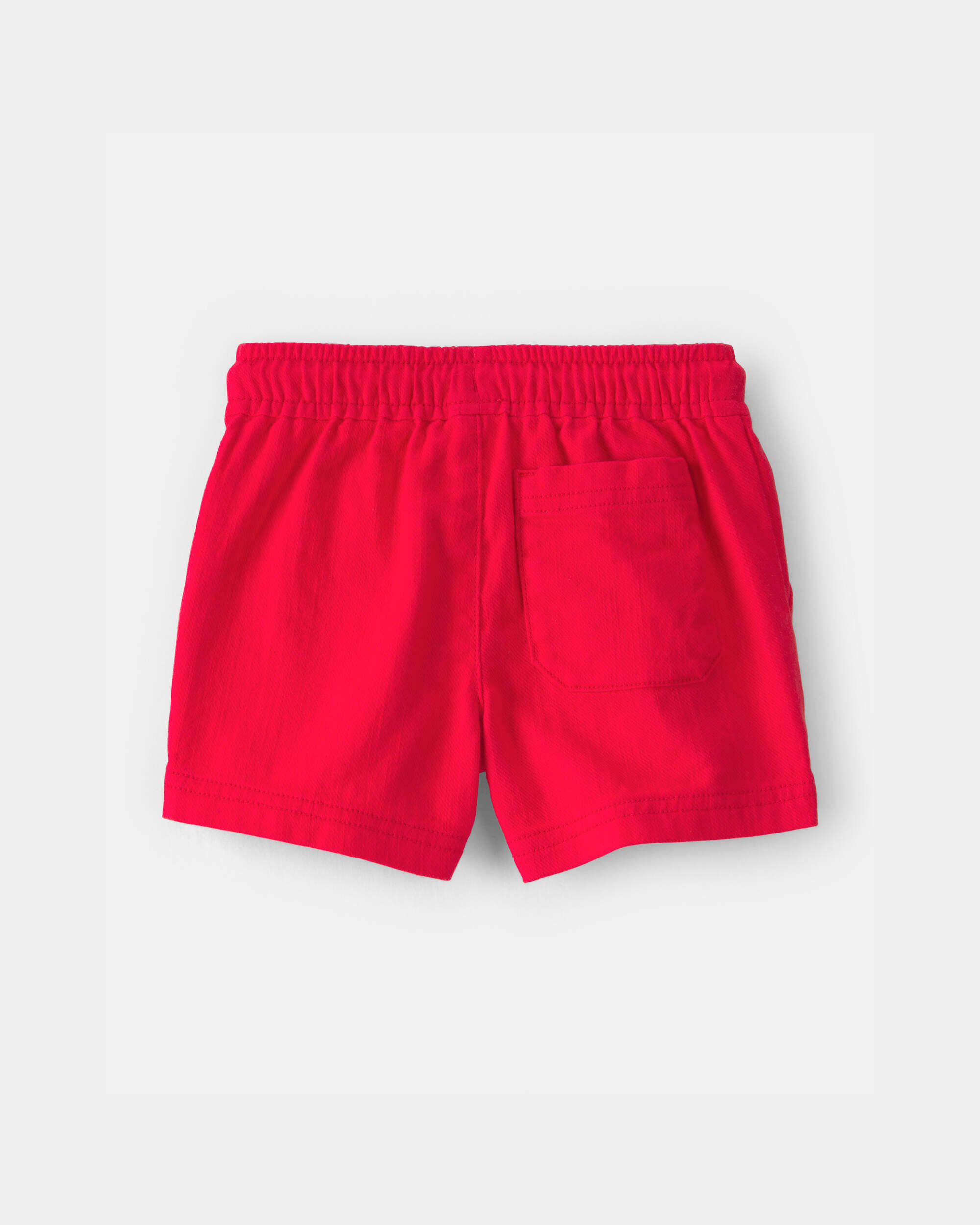 Baby Boy Twill Shorts - Red