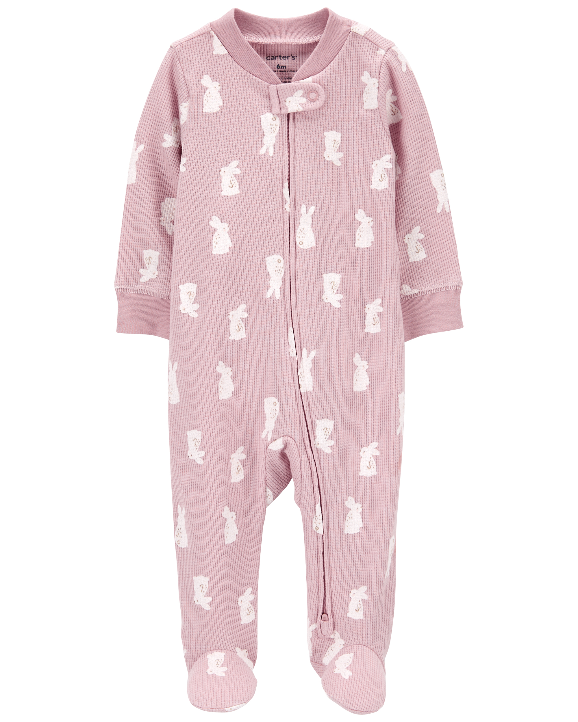 Baby Bunny 2-Way Zip Thermal Sleeper Pyjamas