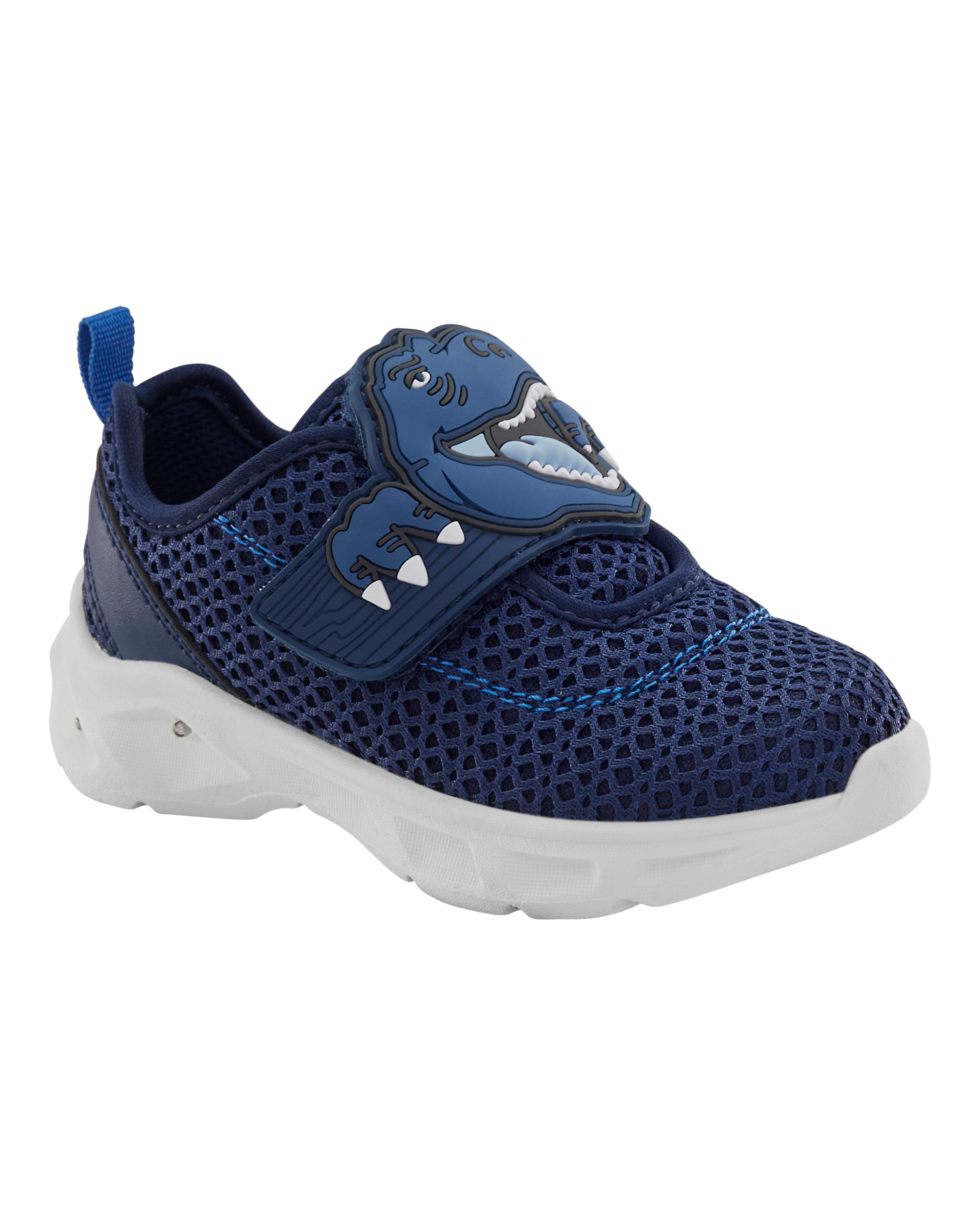 Toddler Dinosaur Light-Up Athletic Sneakers - Navy