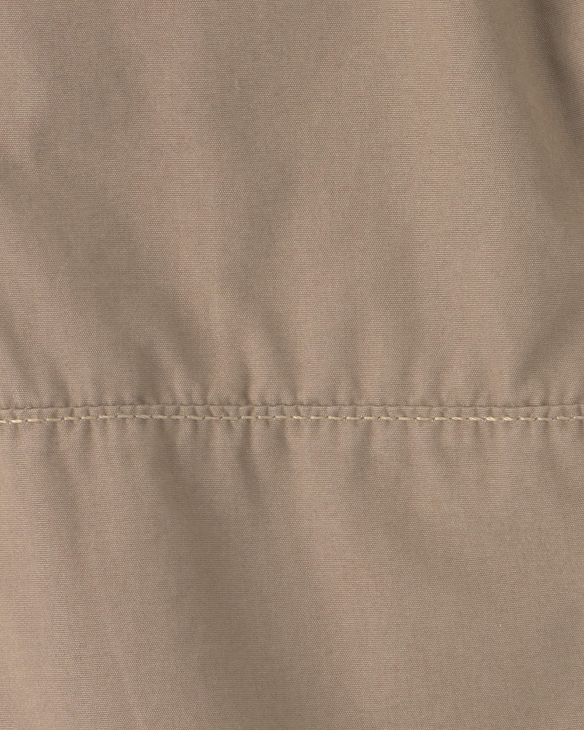 Toddler Boy Poplin Joggers - Khaki