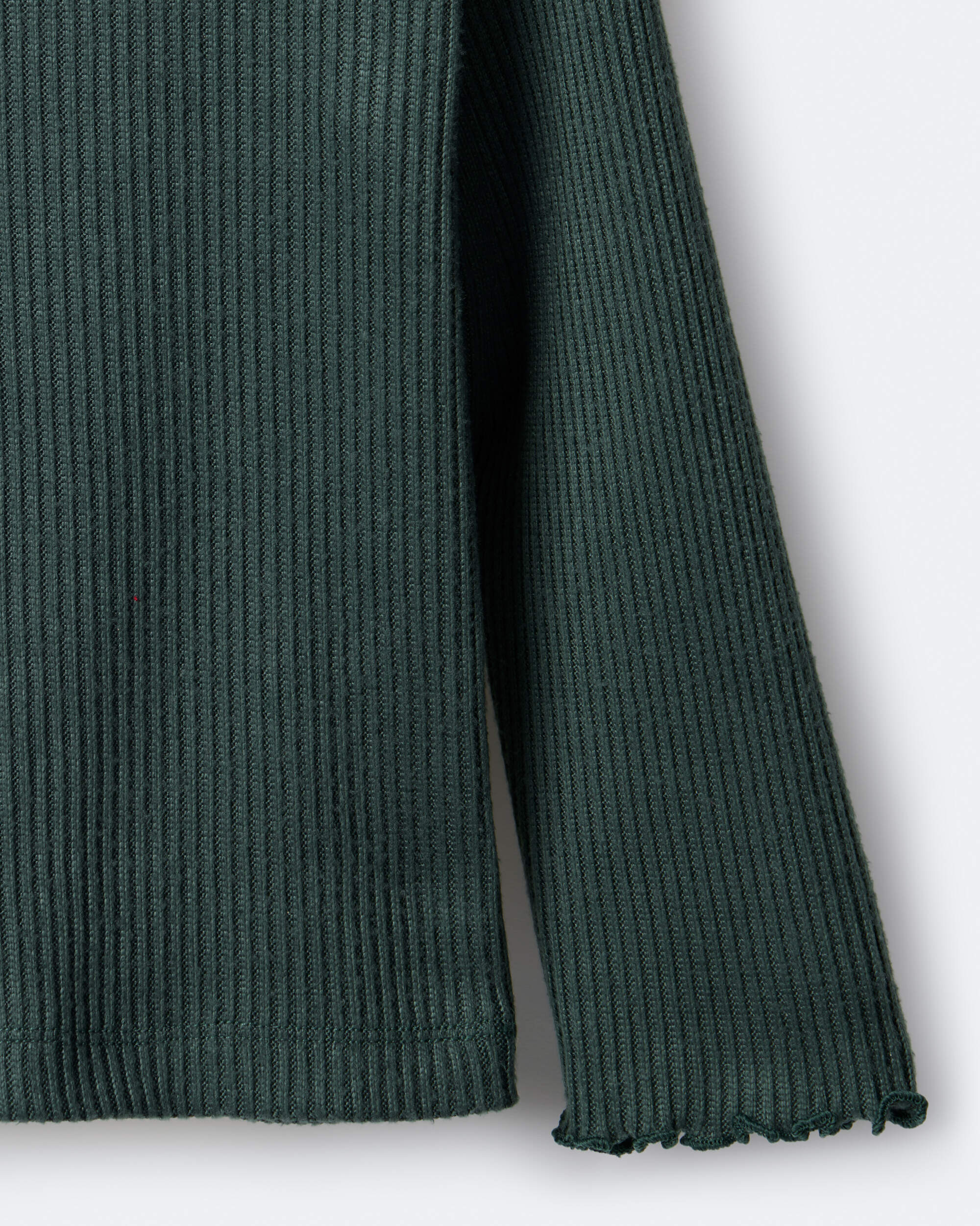 Toddler Girl Mock Neck Long-Sleeve Top - Dark Green