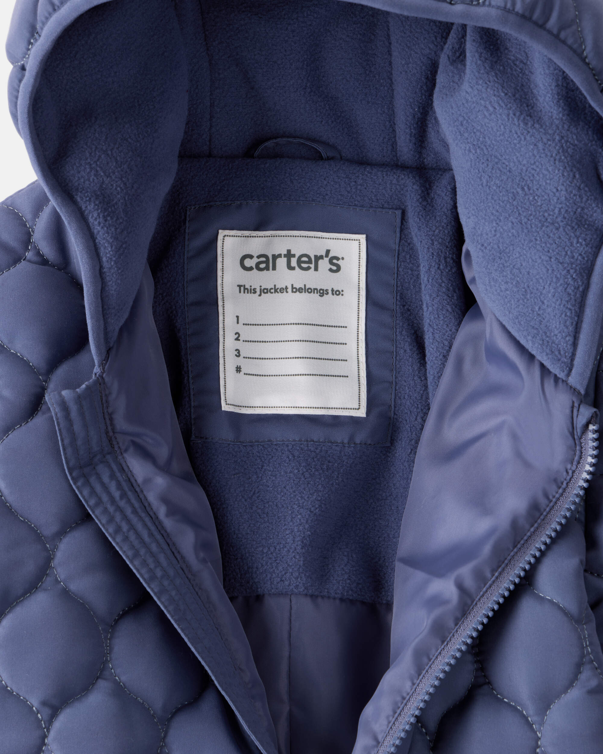 Baby Boy 1-Piece Quilted Pram Snowsuit - Navy
