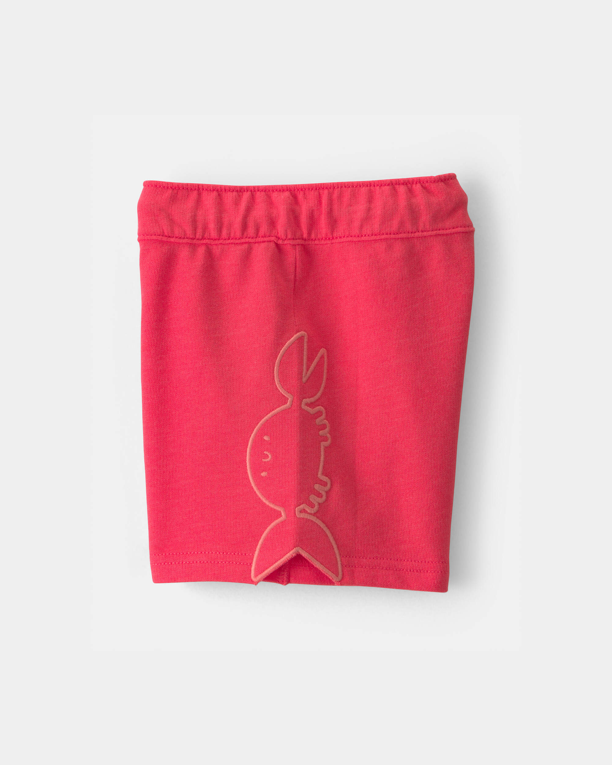 Toddler Boy Crab French Terry Shorts - Orange