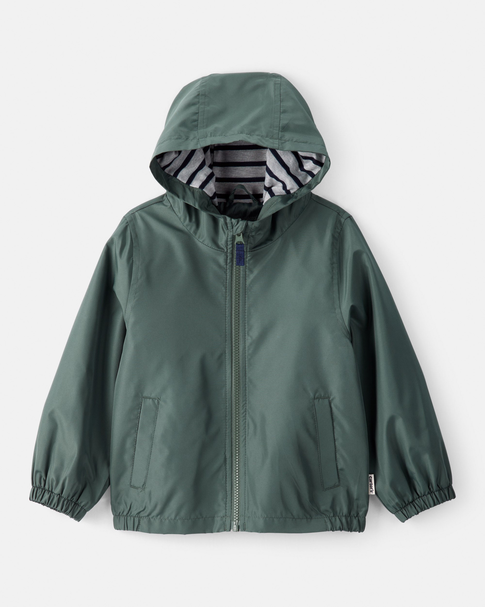Boys Solid Windbreaker - Green