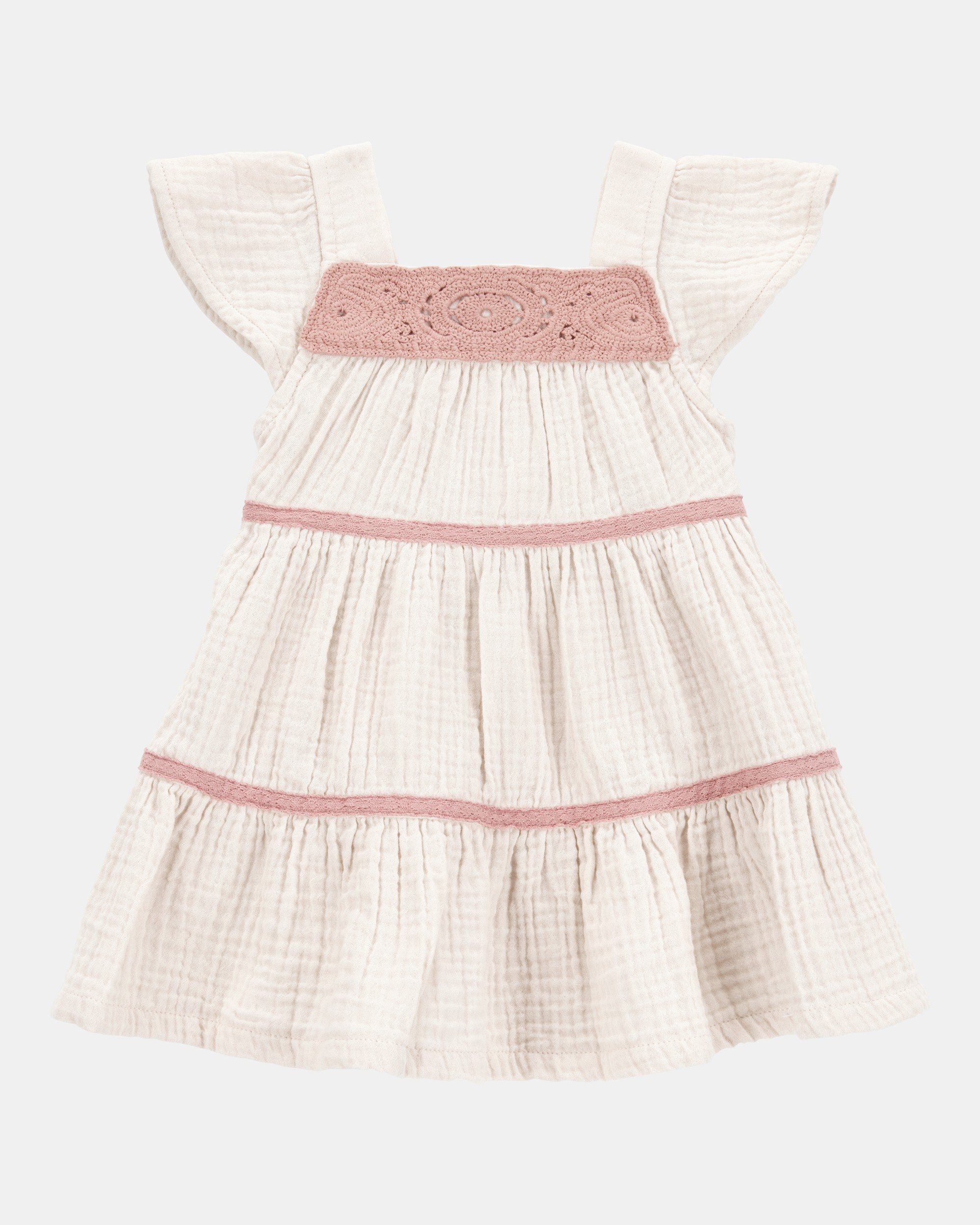 Baby Girl Striped Tiered Dress