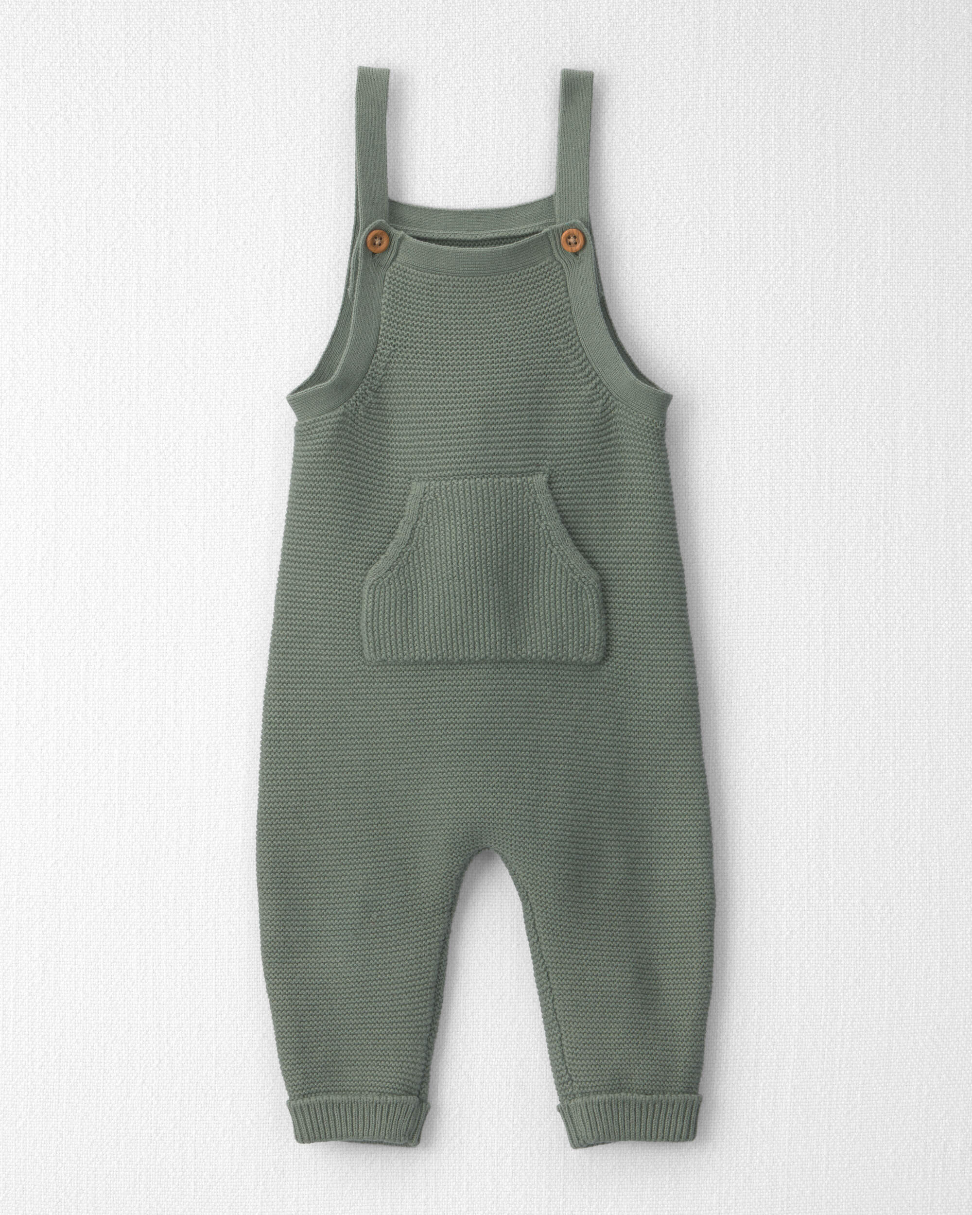Baby Organic Cotton Sweater Knit Overalls