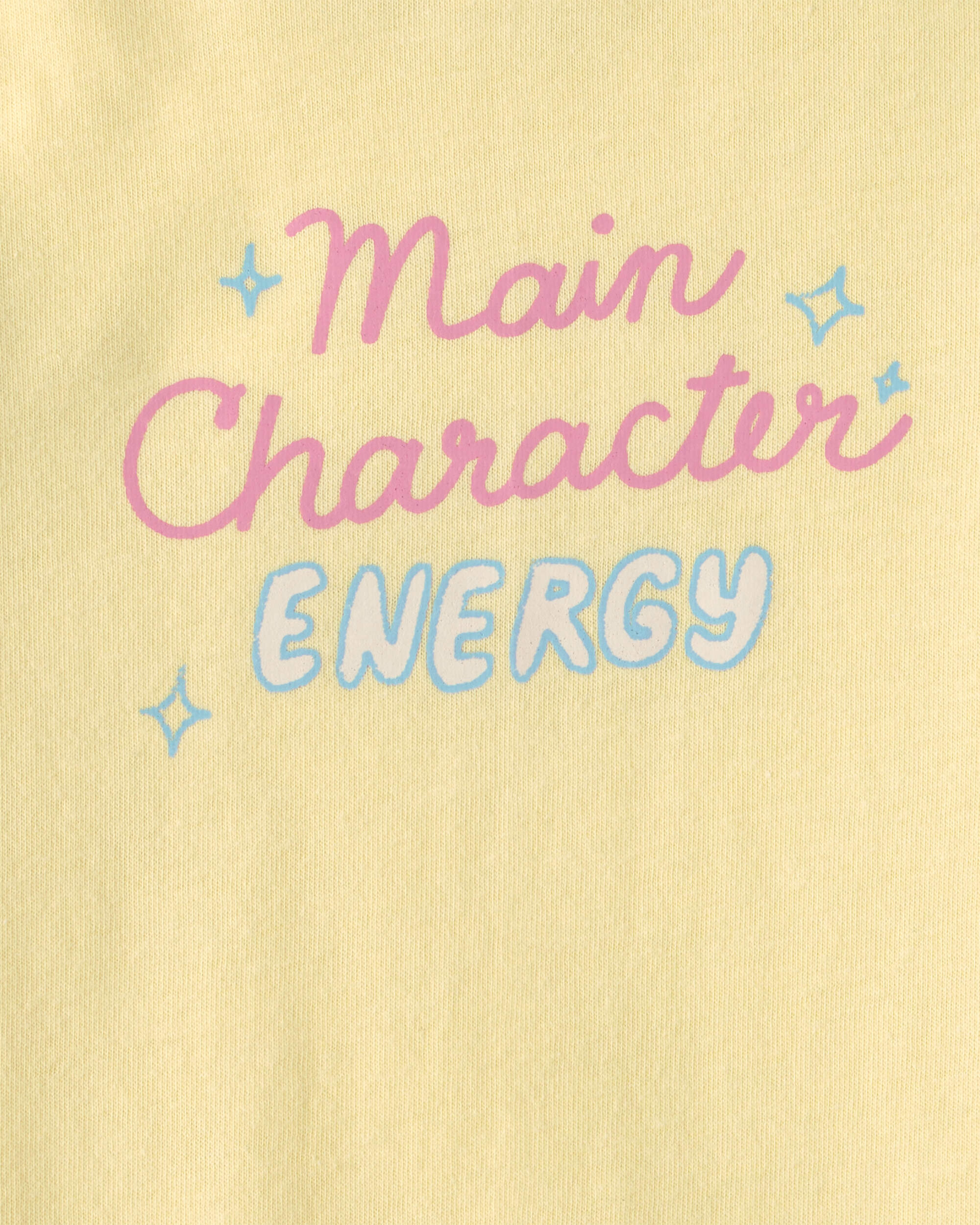 Baby 'Main Character Energy' Graphic Bodysuit - Yellow