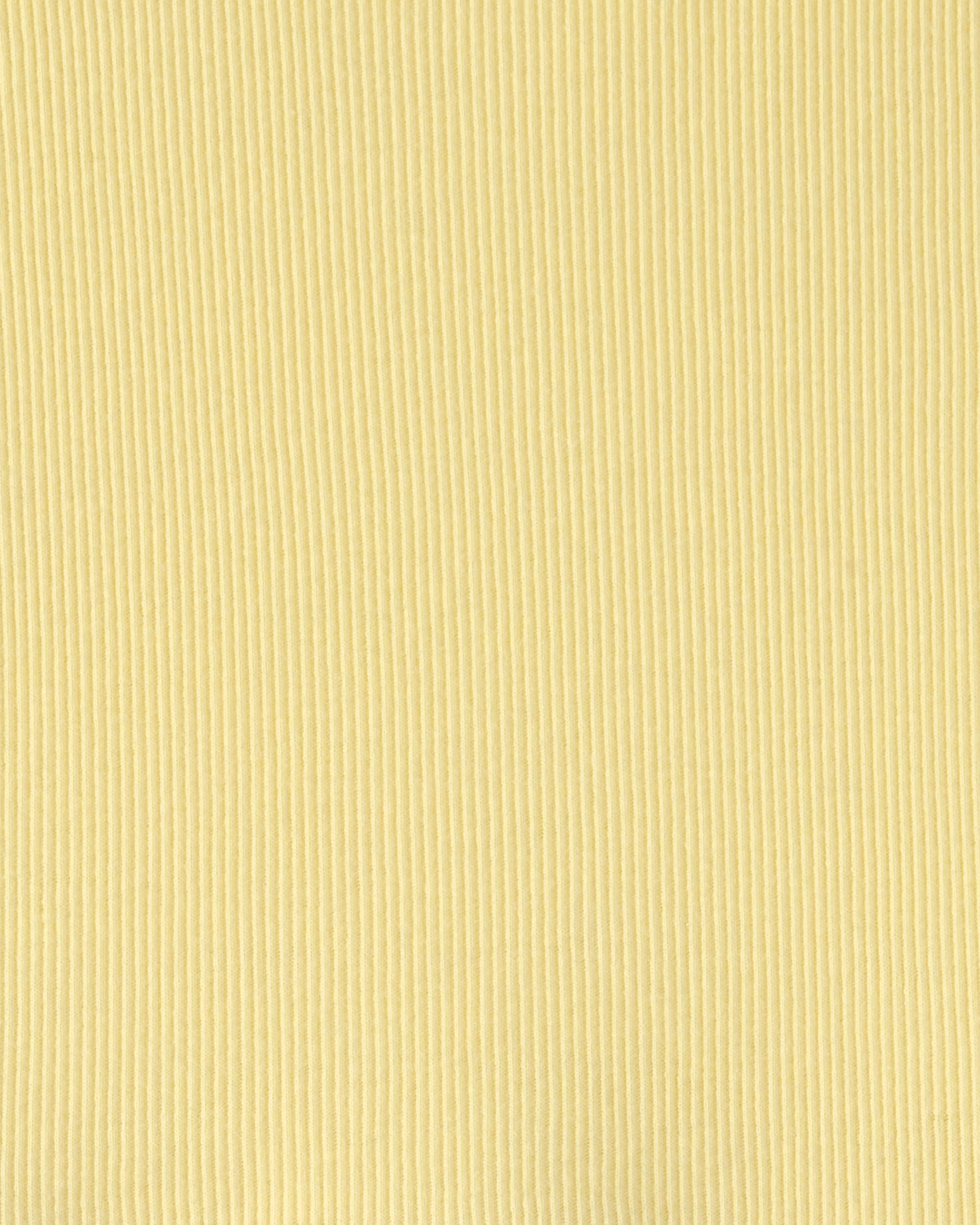 Girls Rib Short-Sleeve Dress - Yellow