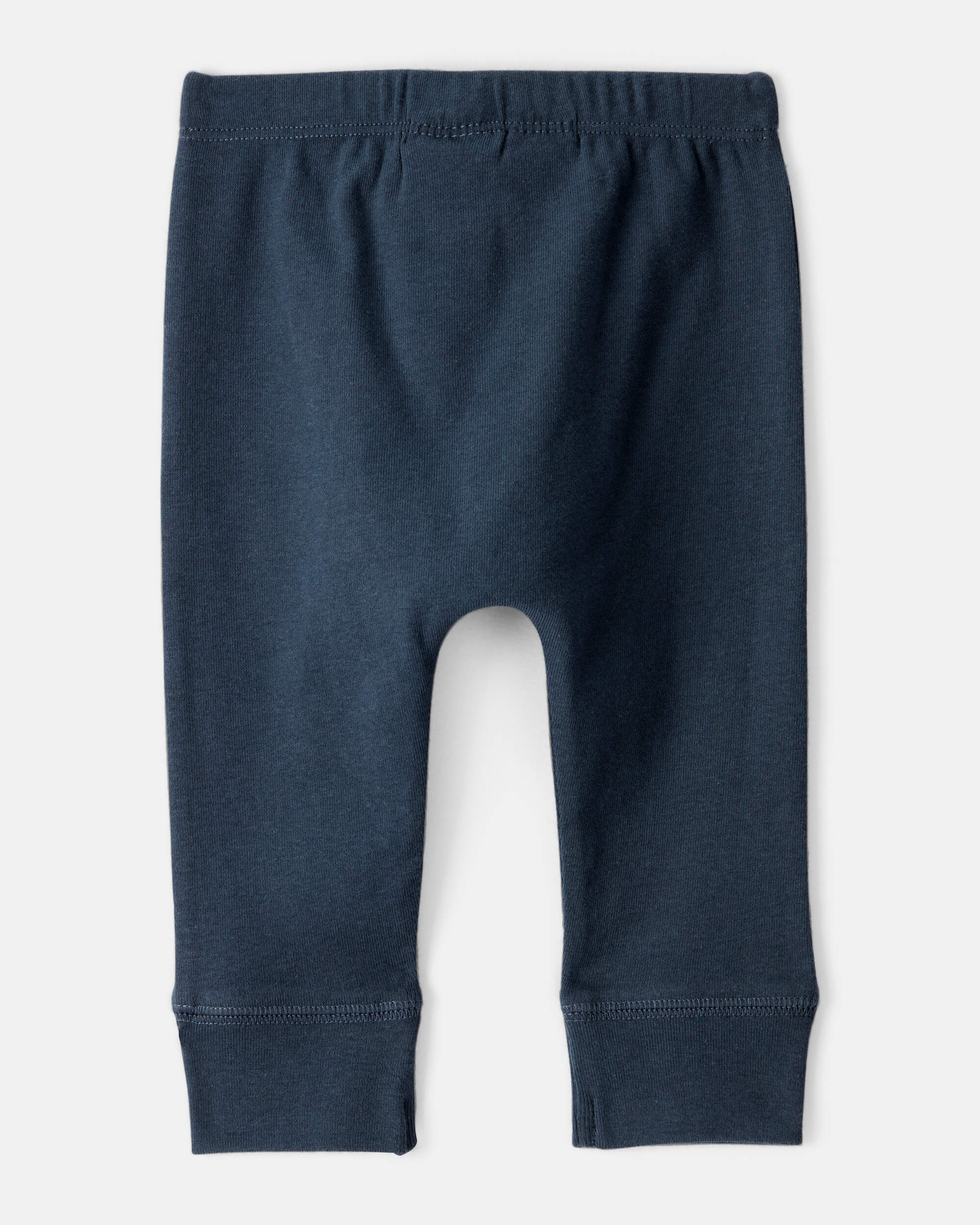 Baby Boy 2-Pack 100% Cotton Pull-On Pants - Green/Navy