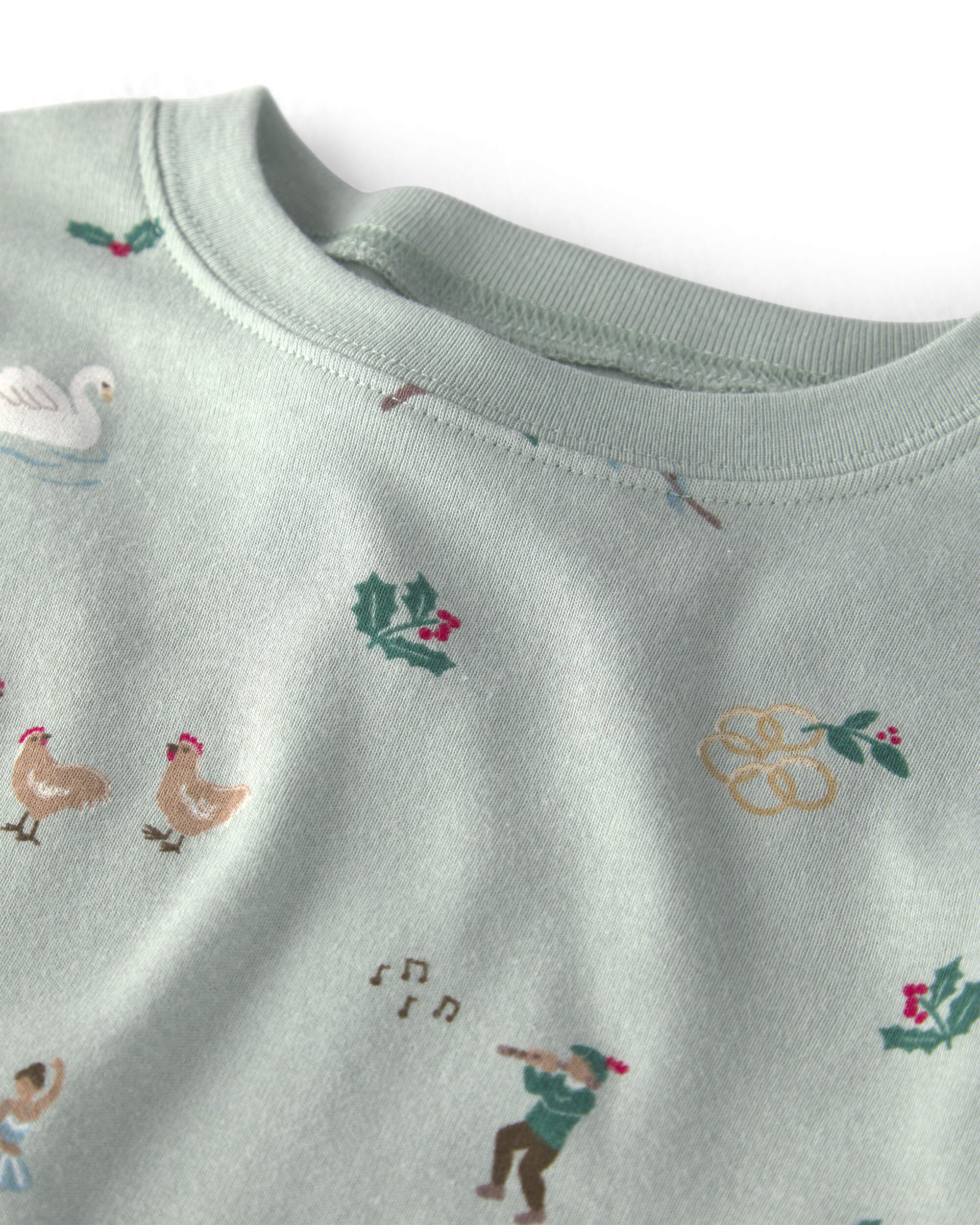 Toddler 2-Piece Organic Cotton Pyjamas 12 Days of Christmas Print