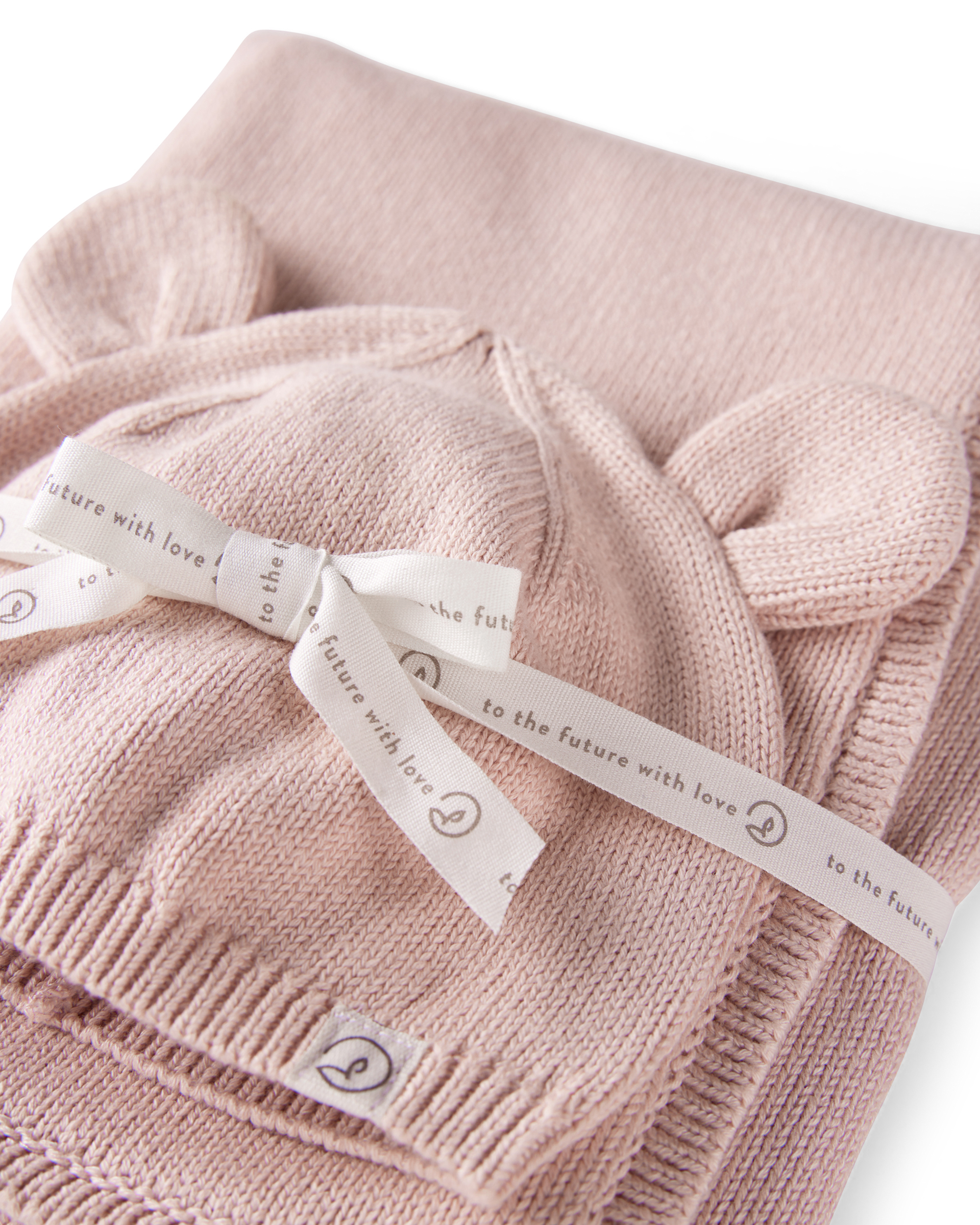 Baby Organic Cotton Sweater Knit Ear Cap