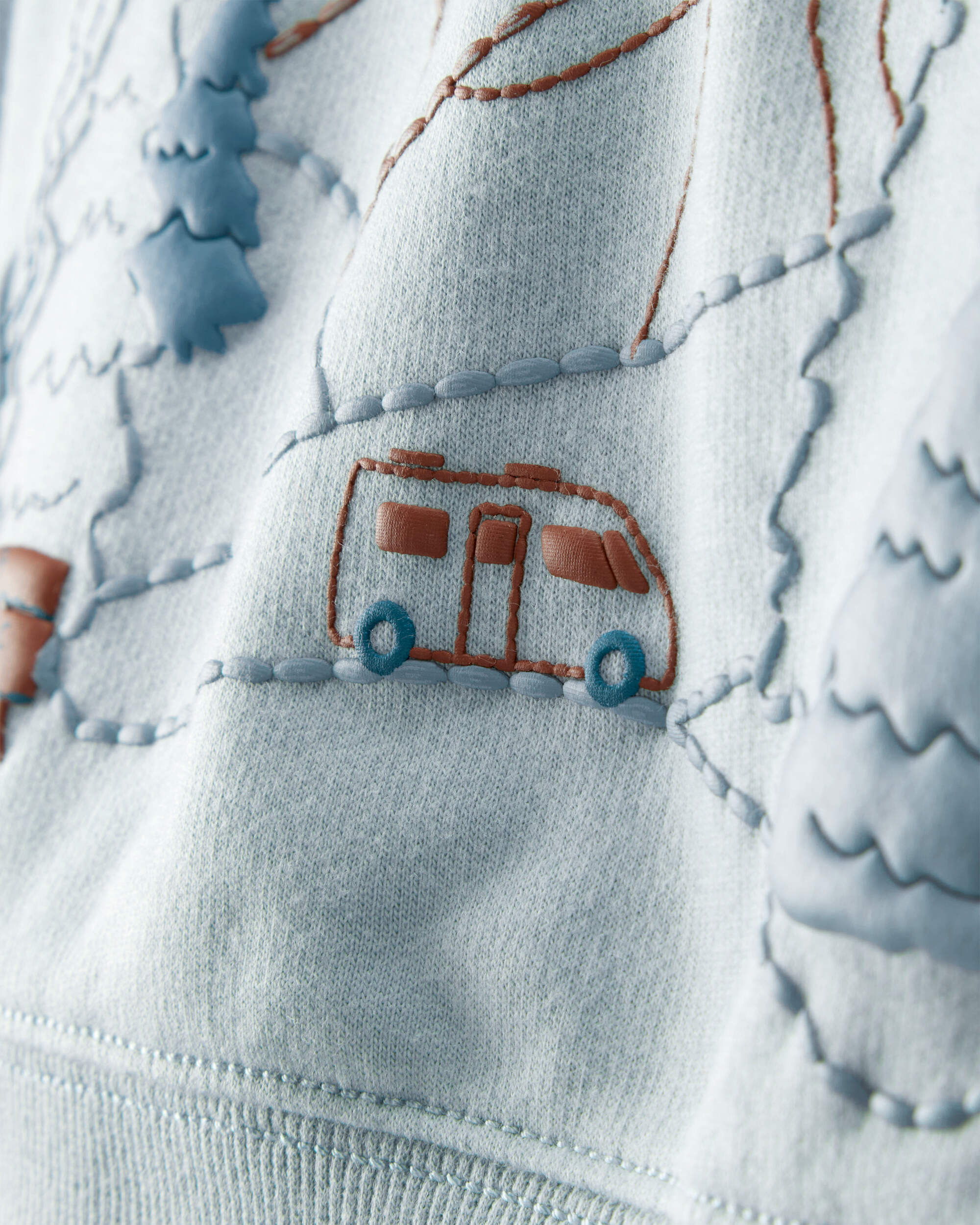 Baby Boy 2-Piece DayDream Fleece Mountain Pullover & Pant Set - Blue