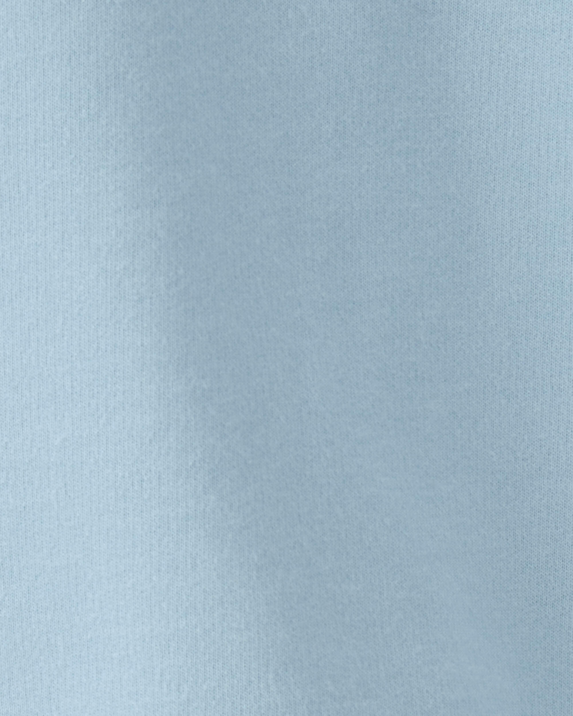 Toddler Boy French Terry Zipper Pullover Sweatshirt - Blue