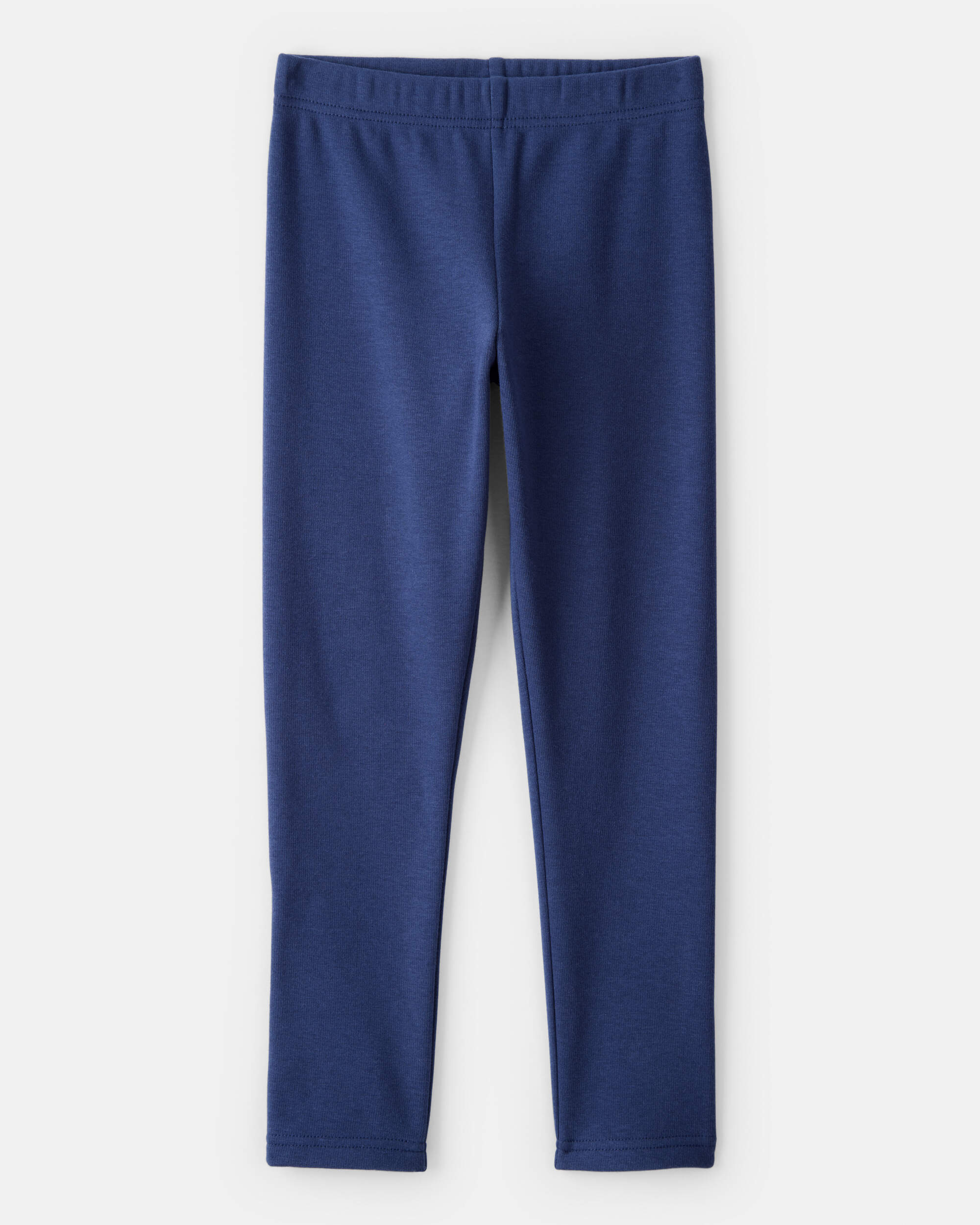 Kid Pull-On Stretch Cozy Leggings - Blue
