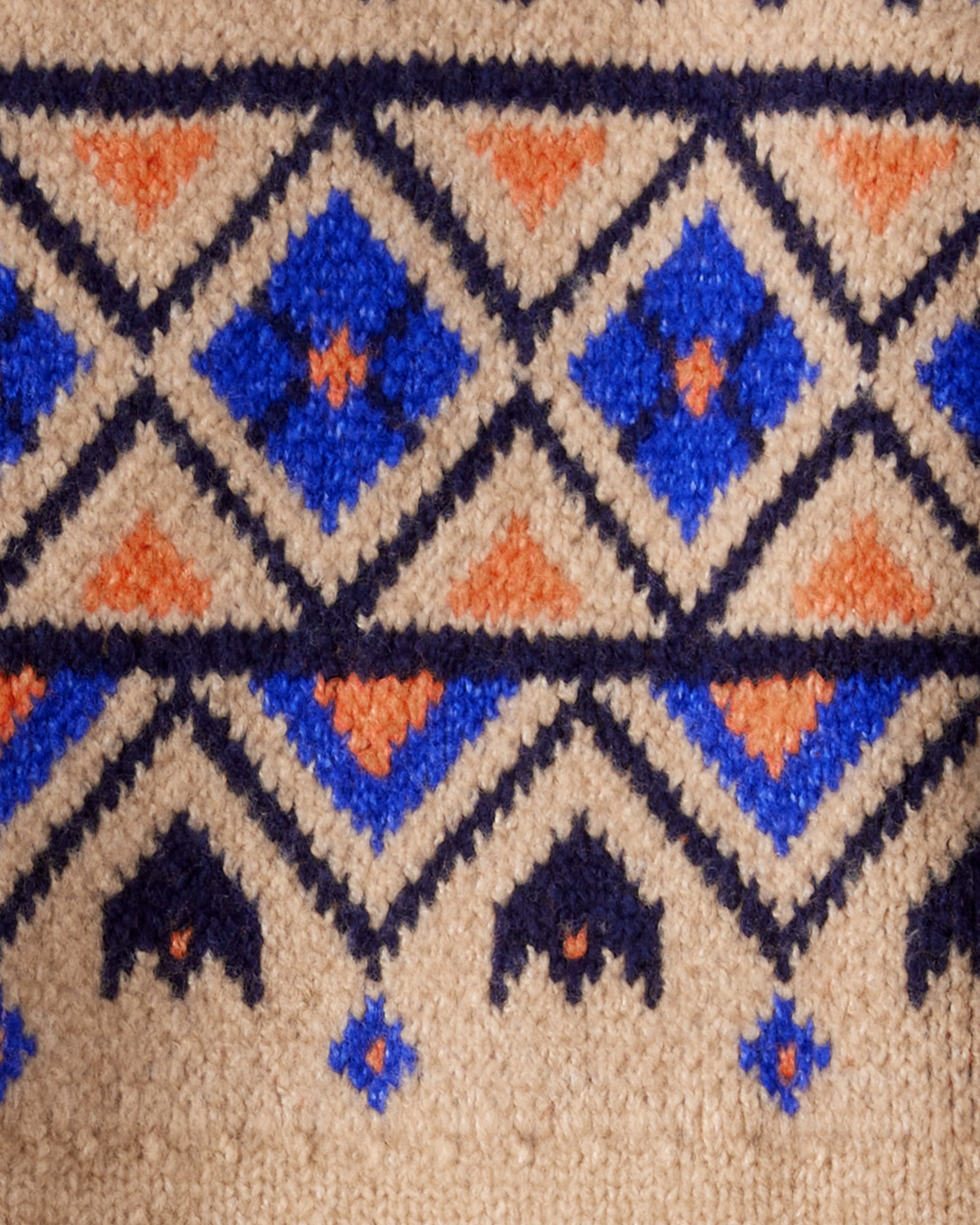 Boys Fair Isle Sweater - Brown