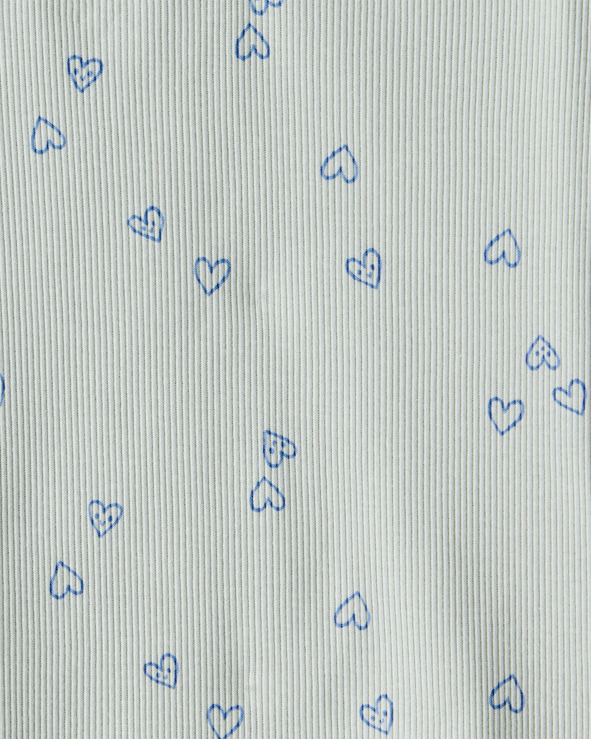 Toddler Girl 2-Pack Heart Print Cotton Long-Sleeve Top - Green/Pink