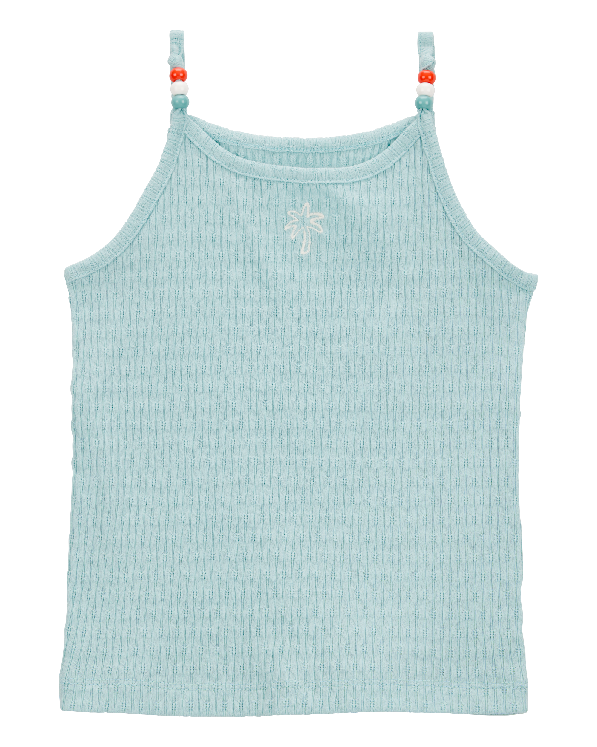 Toddler Floral Ribbed Tank Top