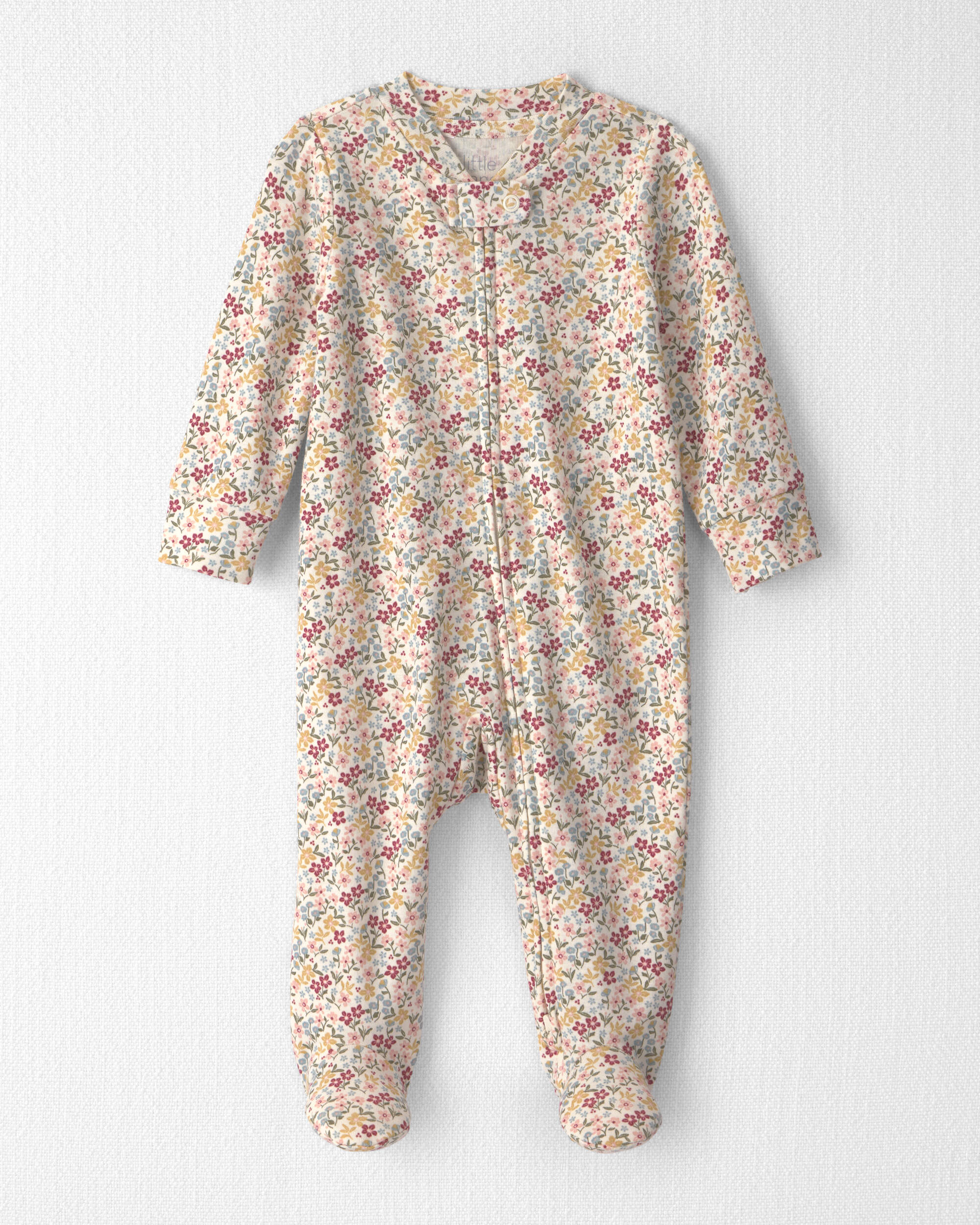 Baby Girl Organic Cotton Sleeper Floral