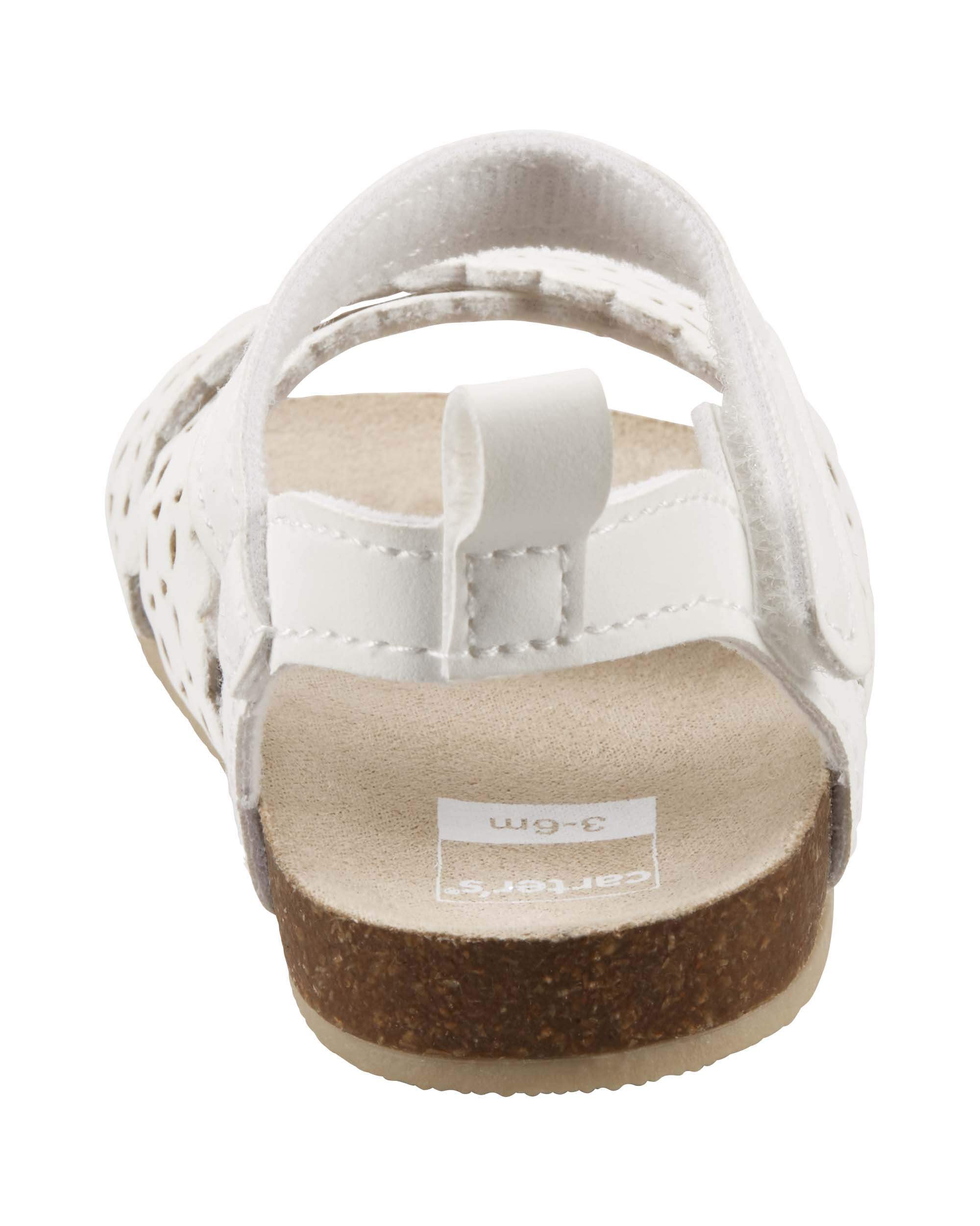 Carter's best sale white sandals