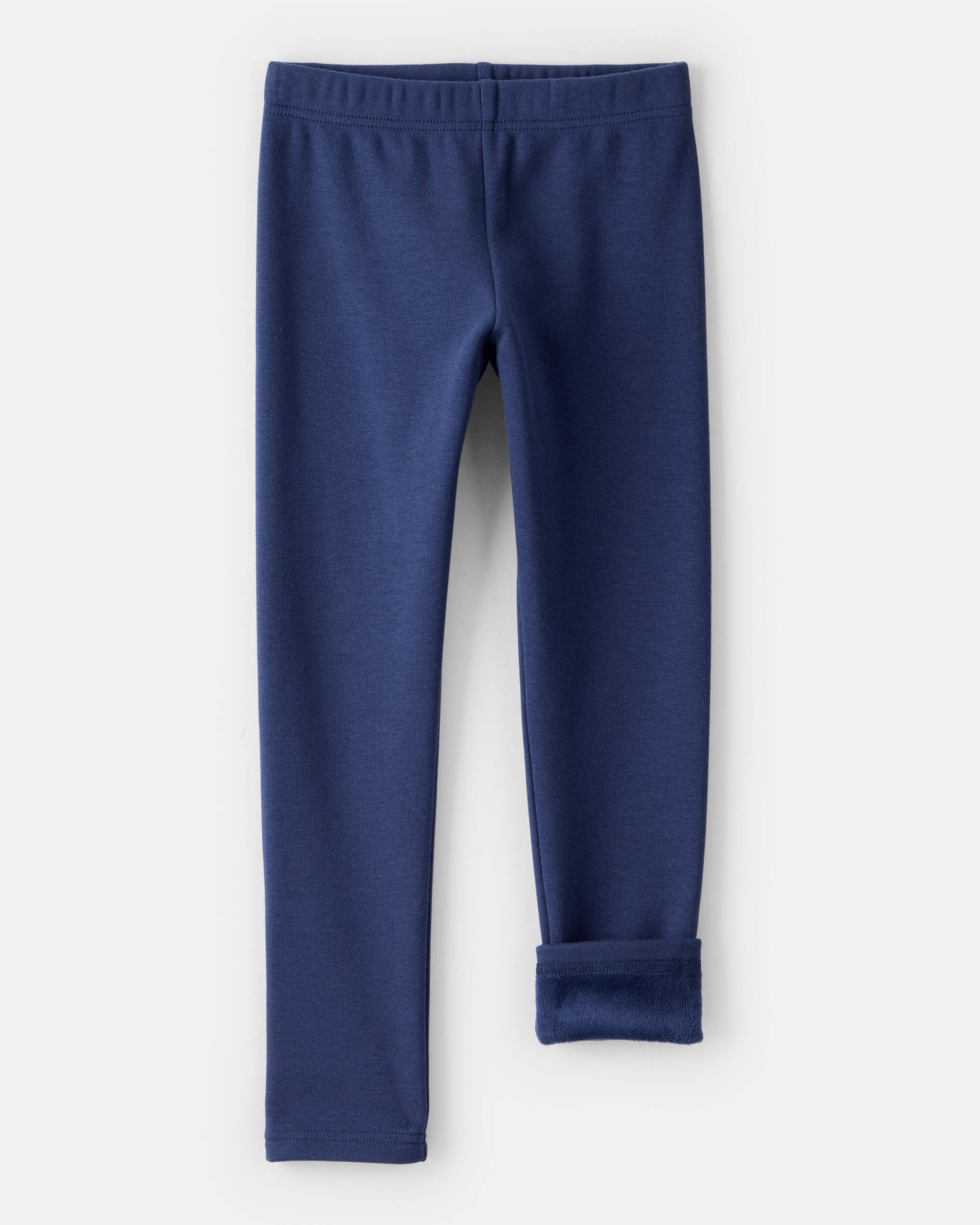 Kid Pull-On Stretch Cozy Leggings - Blue