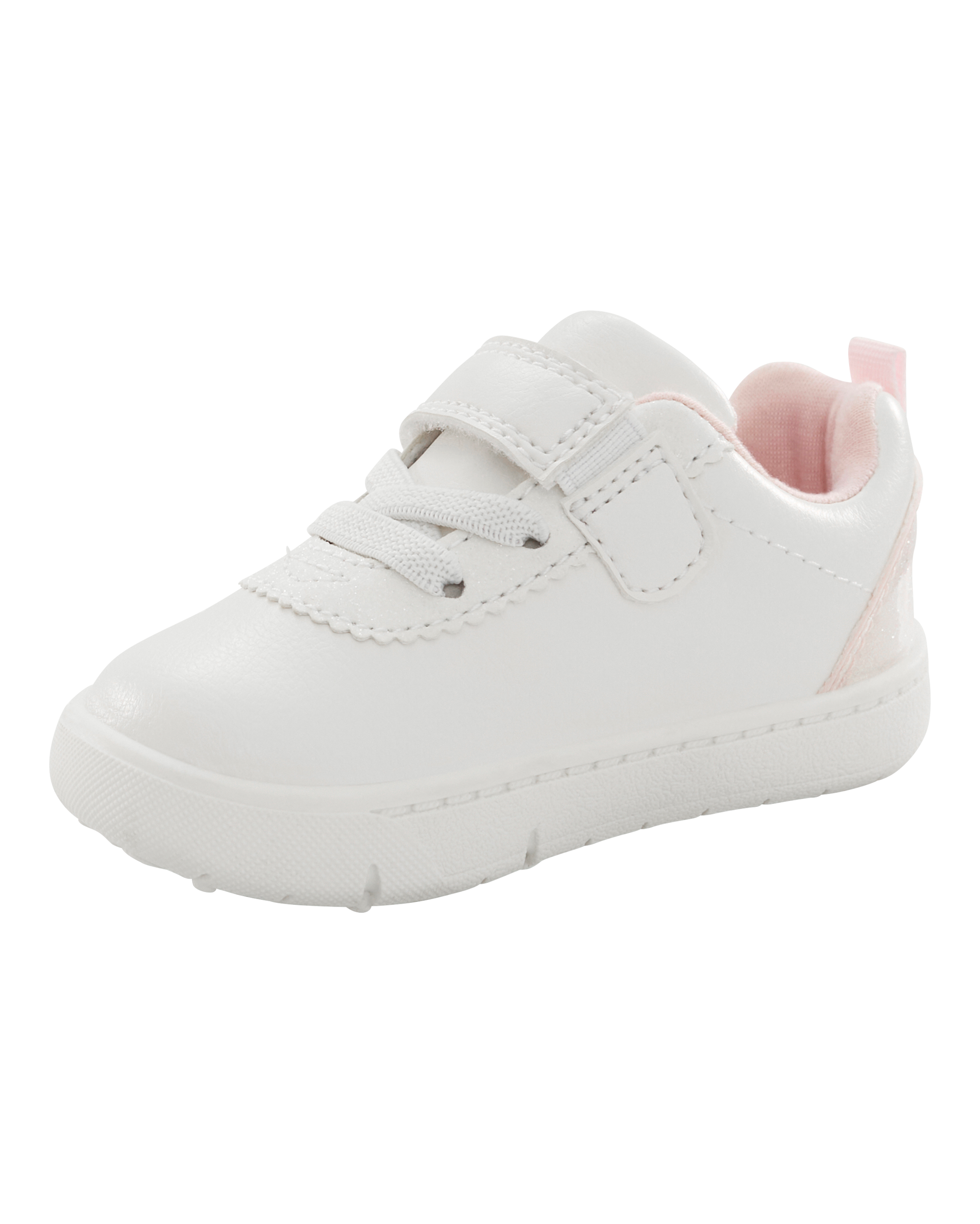 Every Step® First Walker Flower Casual Sneakers - White