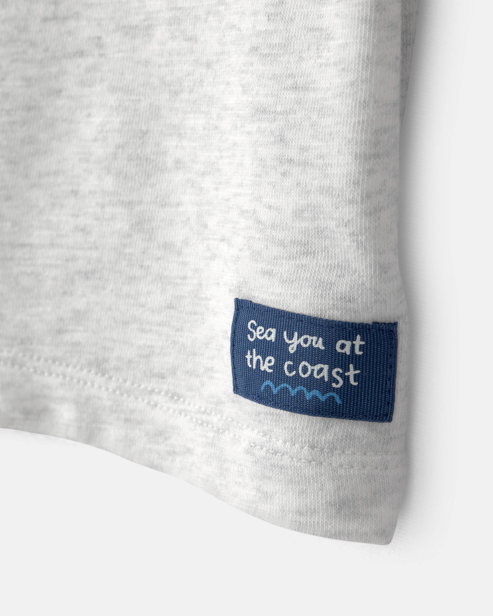 Toddler Boy French Terry Pocket T-Shirt - Grey