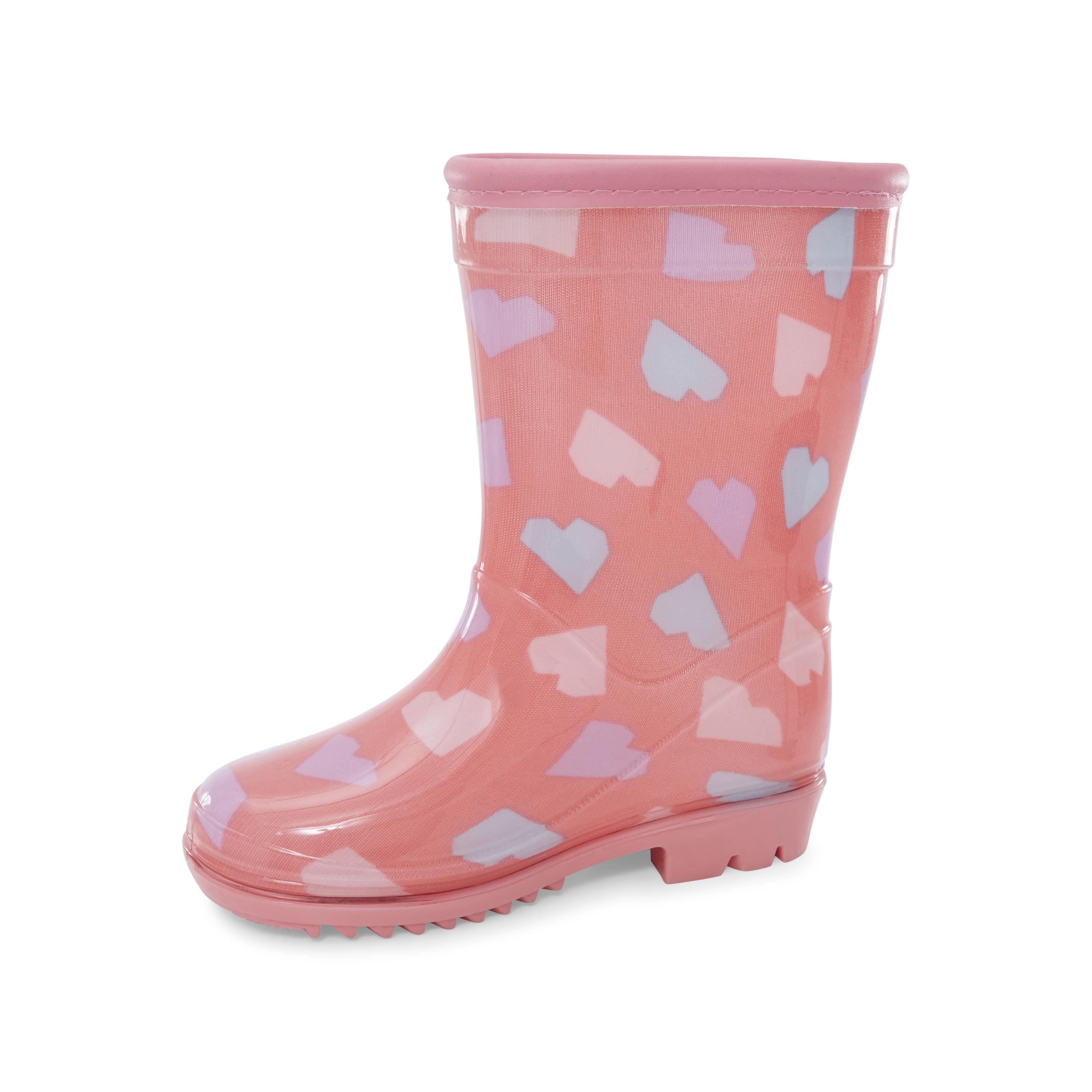 Heart Print Rain Boots