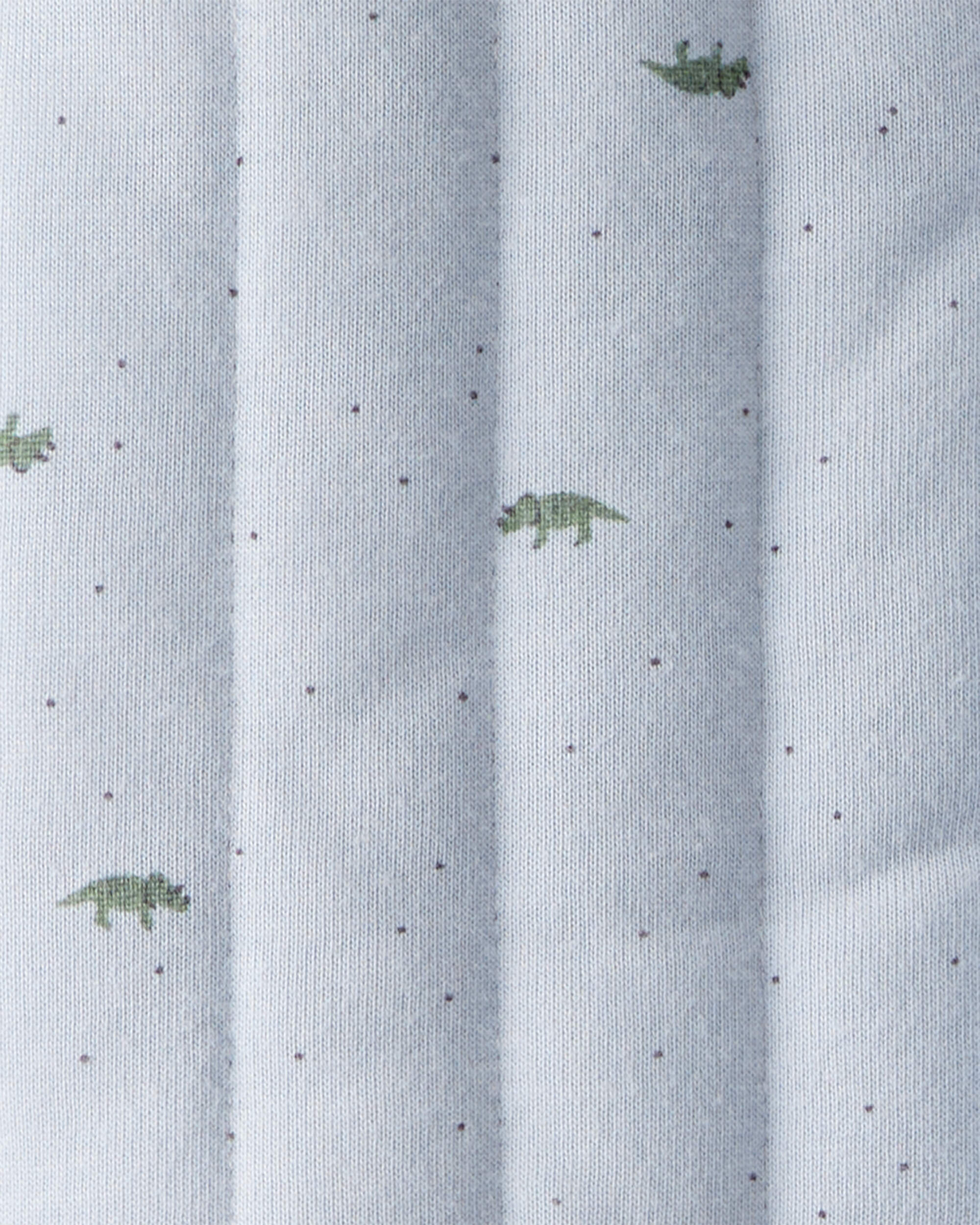 Baby Boy Dinosaur Quilted Cardigan - Blue