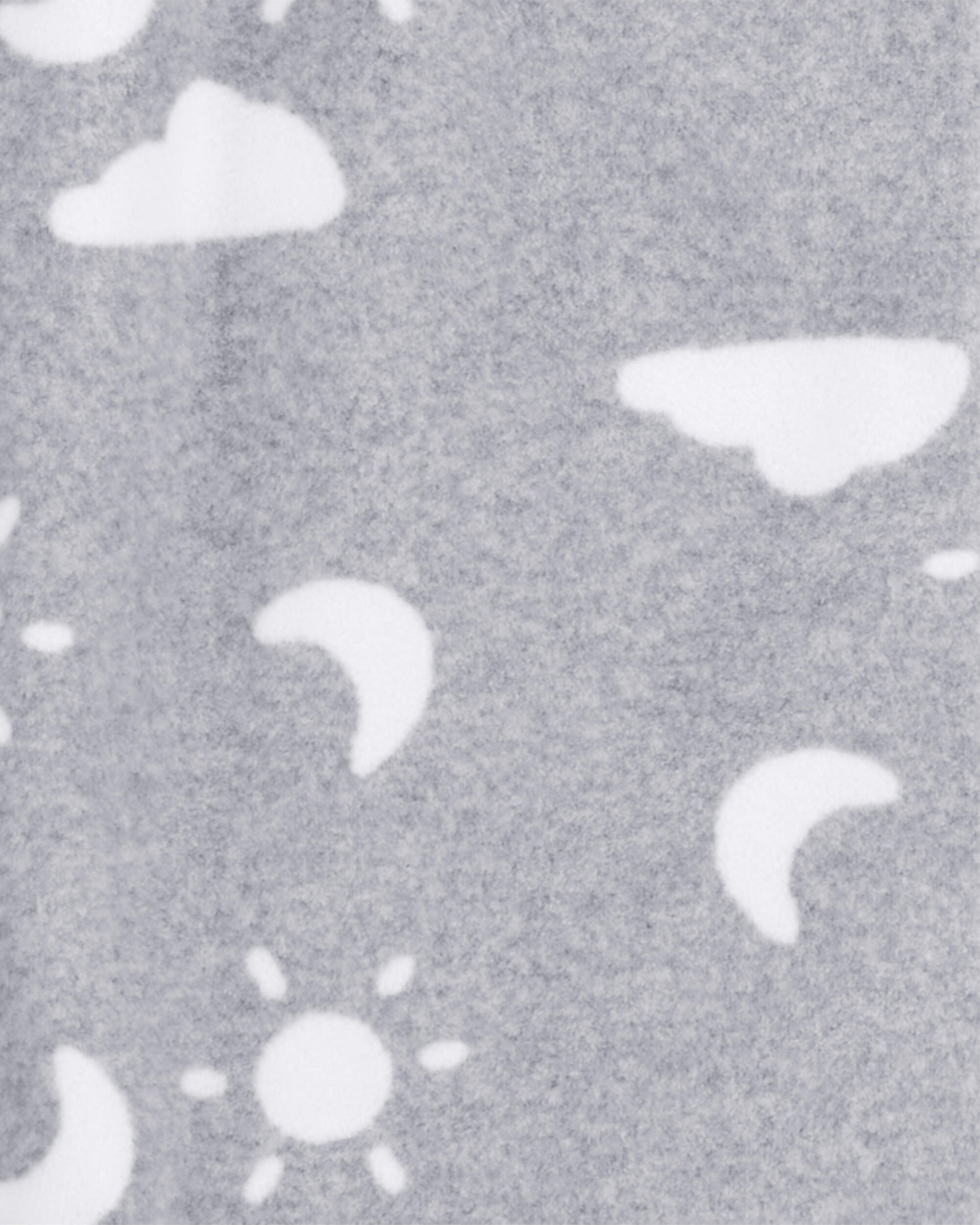 Grey Baby Clouds 2 Way Zip Fleece Sleep Bag Carter s Oshkosh Canada