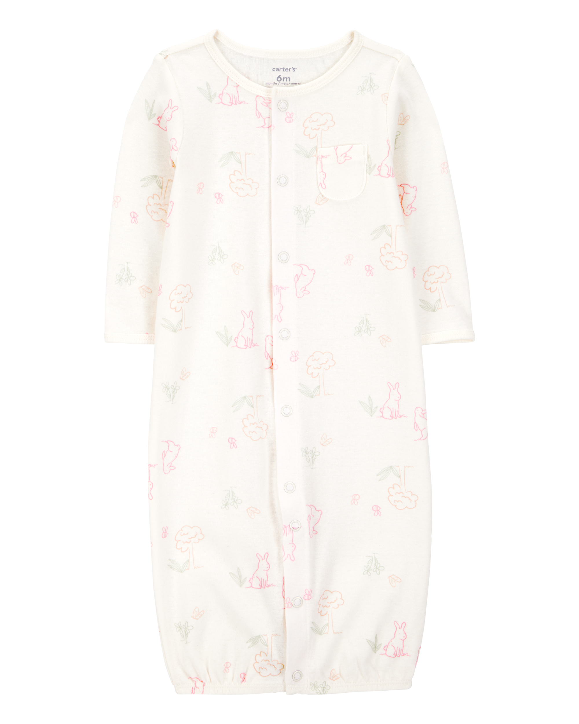Ivory 3-Piece Bunny Converter Gown & Cap Set | Carter's