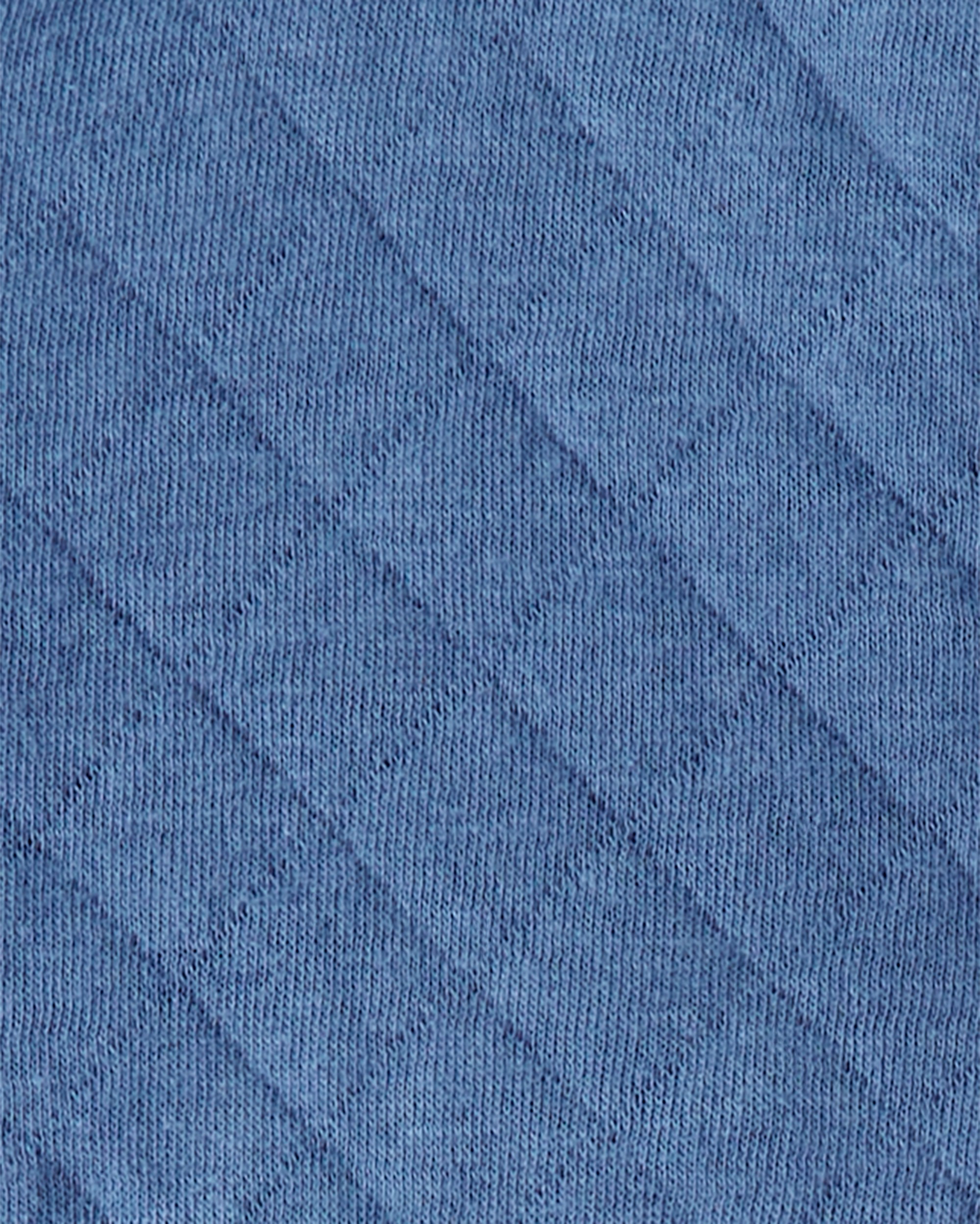 Baby Boy 3-Piece Quilted Vest Outfit Set - Blue/Brown