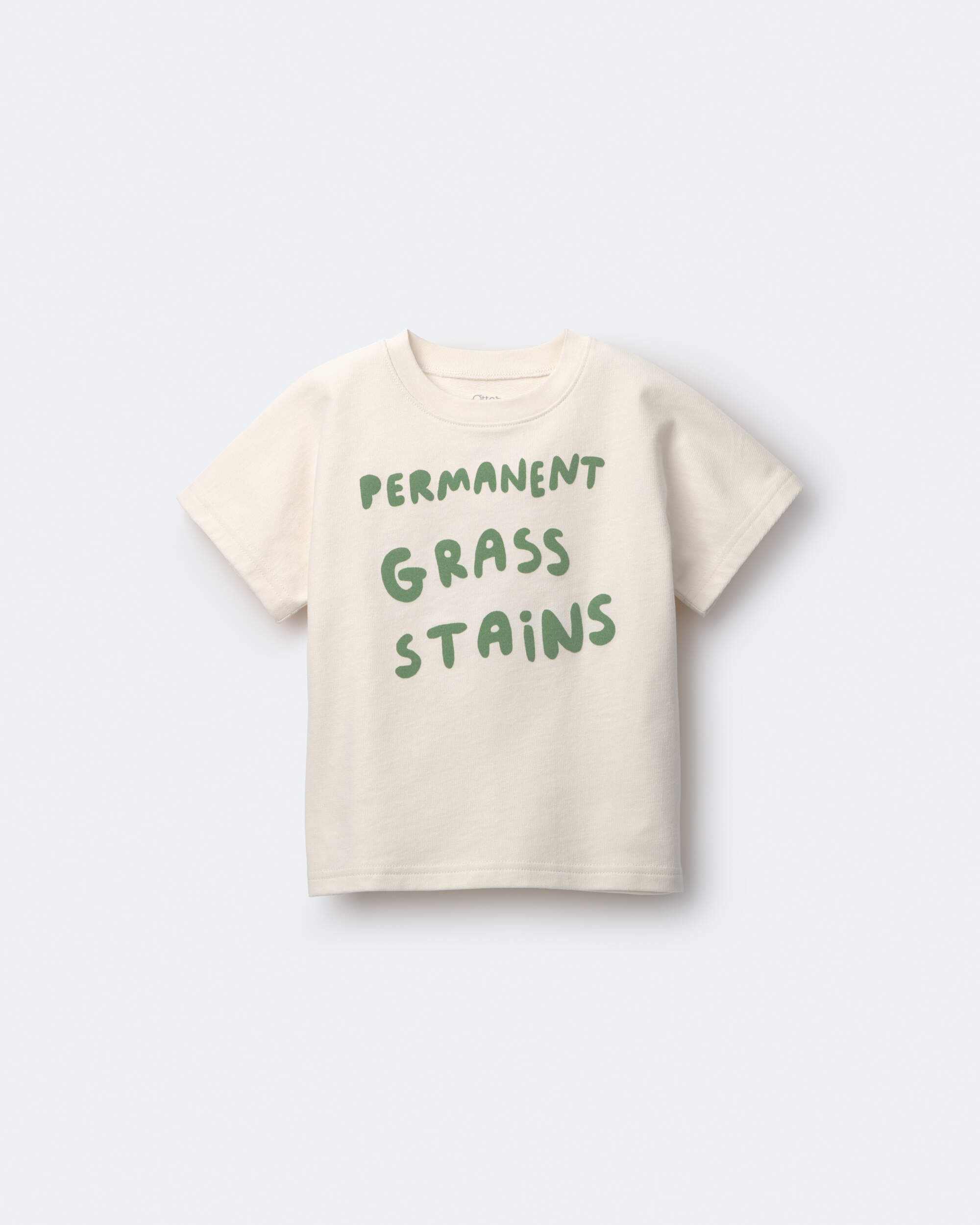 Toddler 'Permanent Grass Stains' Dolman Tee - Cream