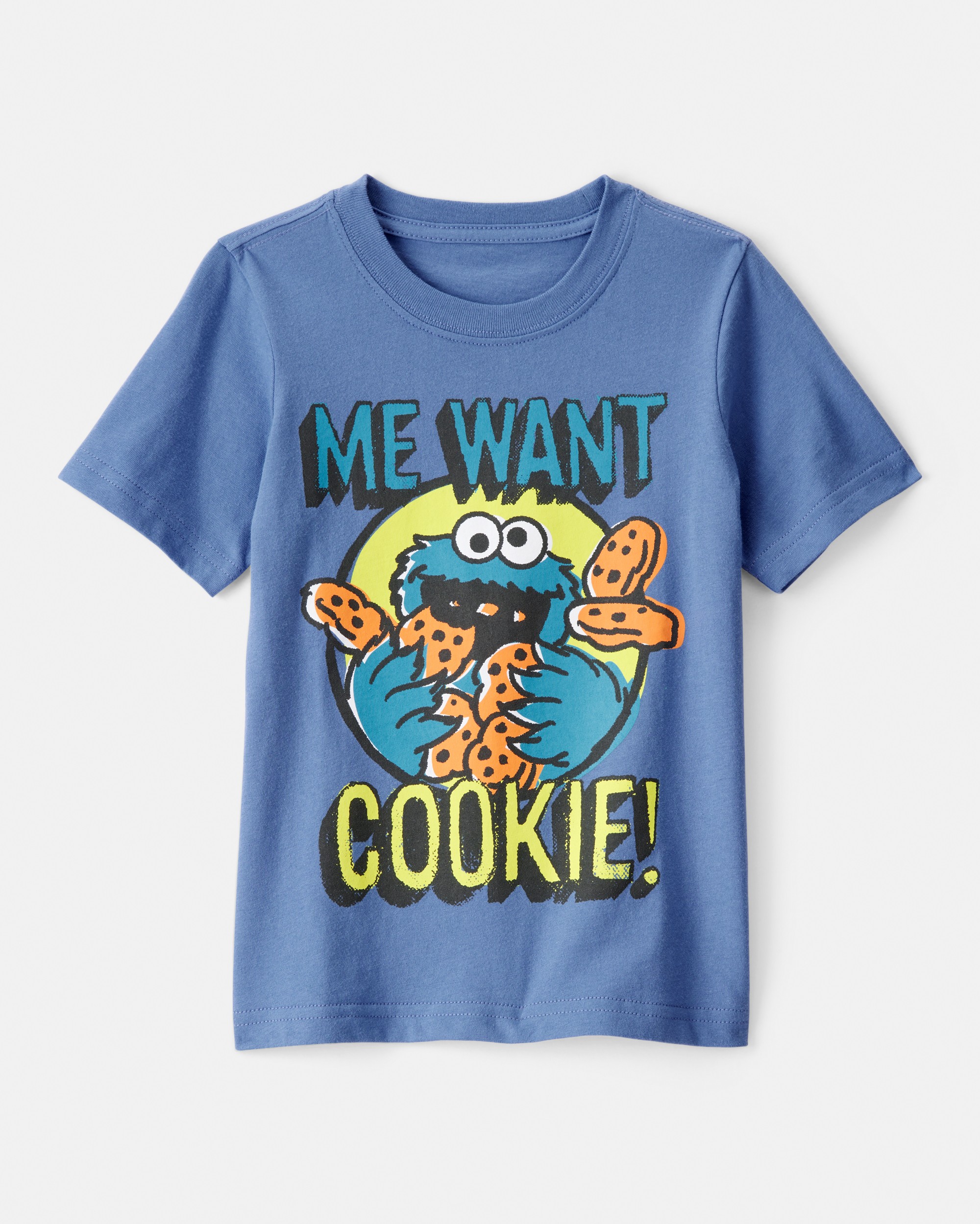 Toddler Boy Sesame Street Cookie Monster Short-Sleeve Graphic Tee - Blue