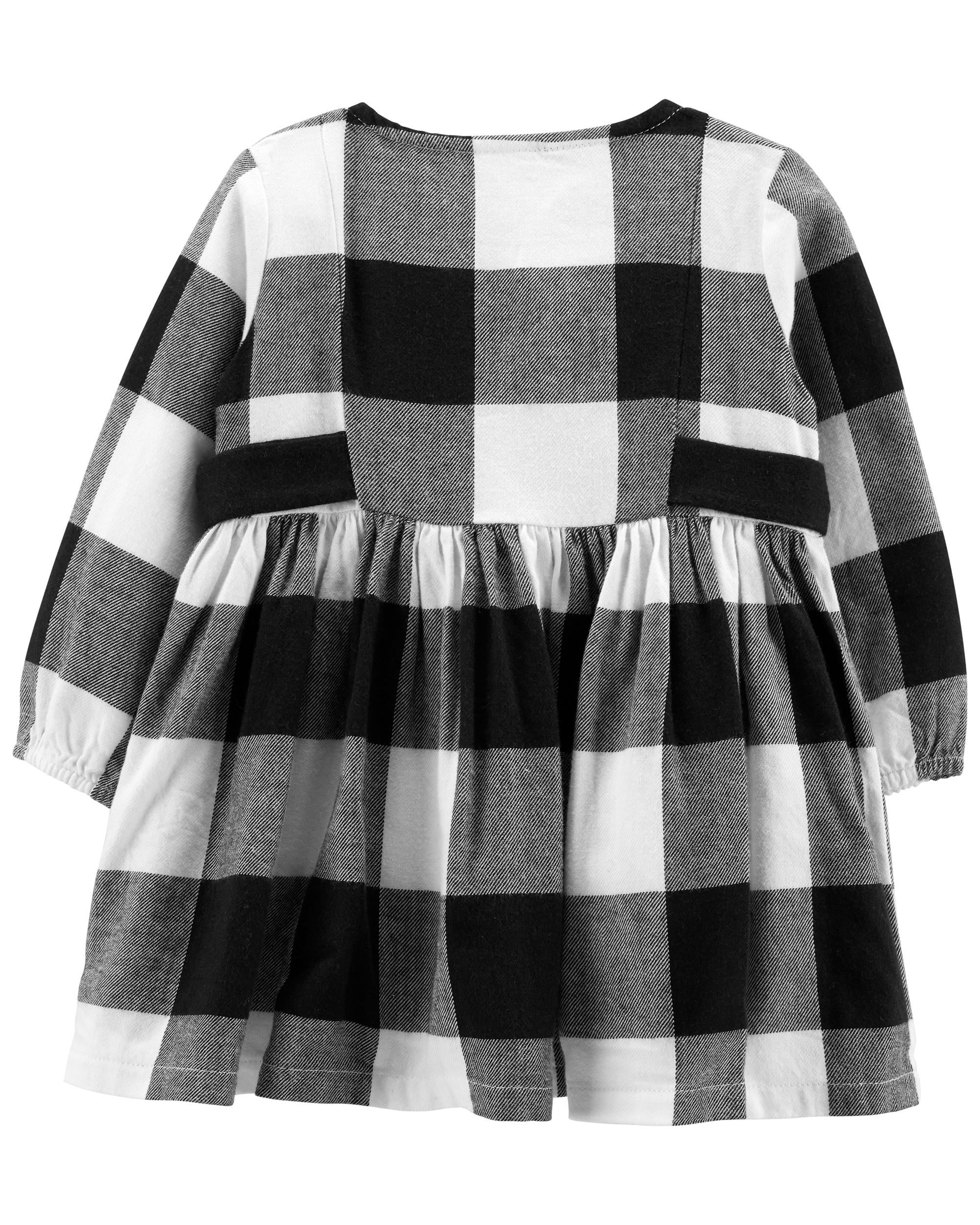 Carter's buffalo plaid dress hotsell