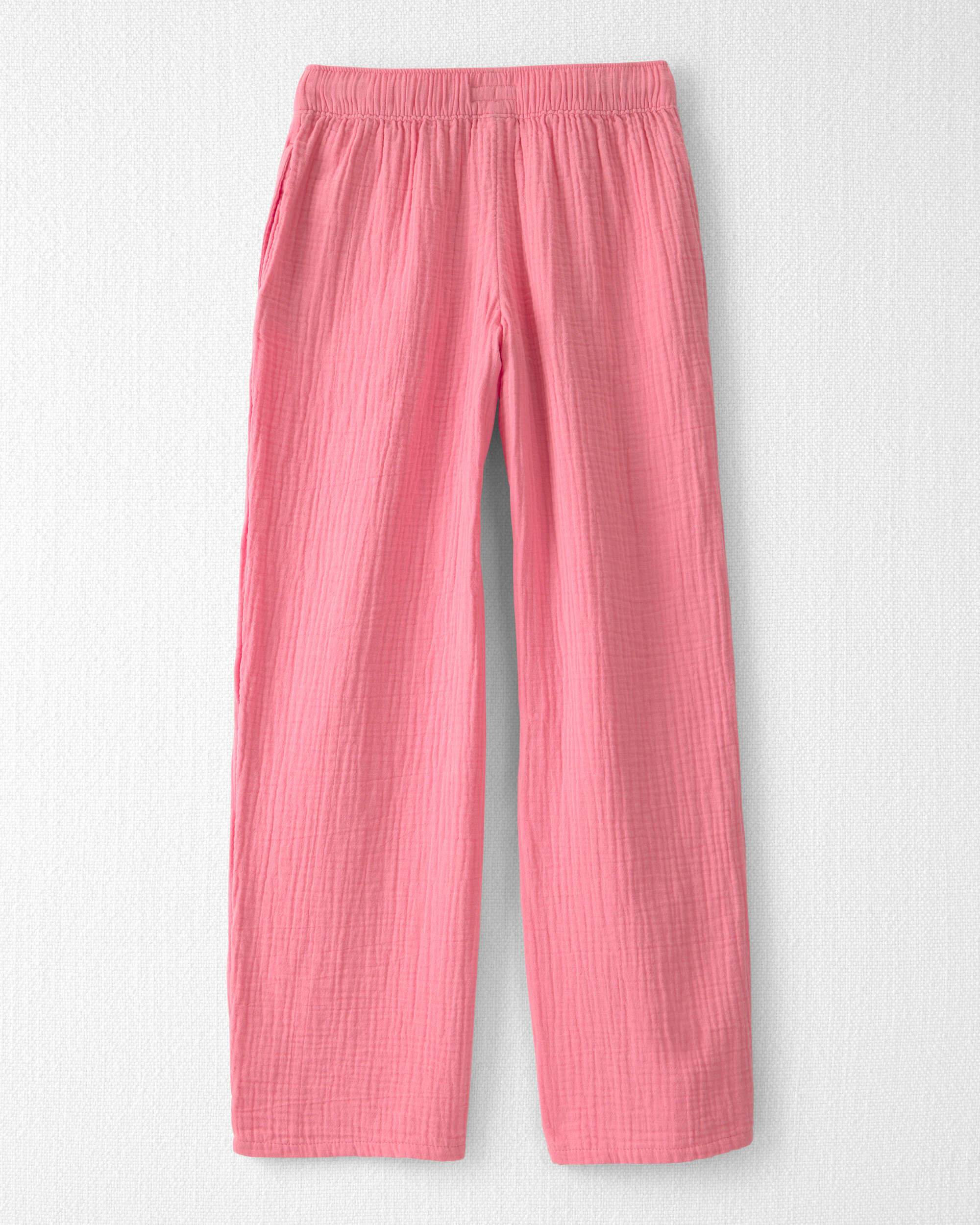 Girls Organic Cotton Gauze Pants