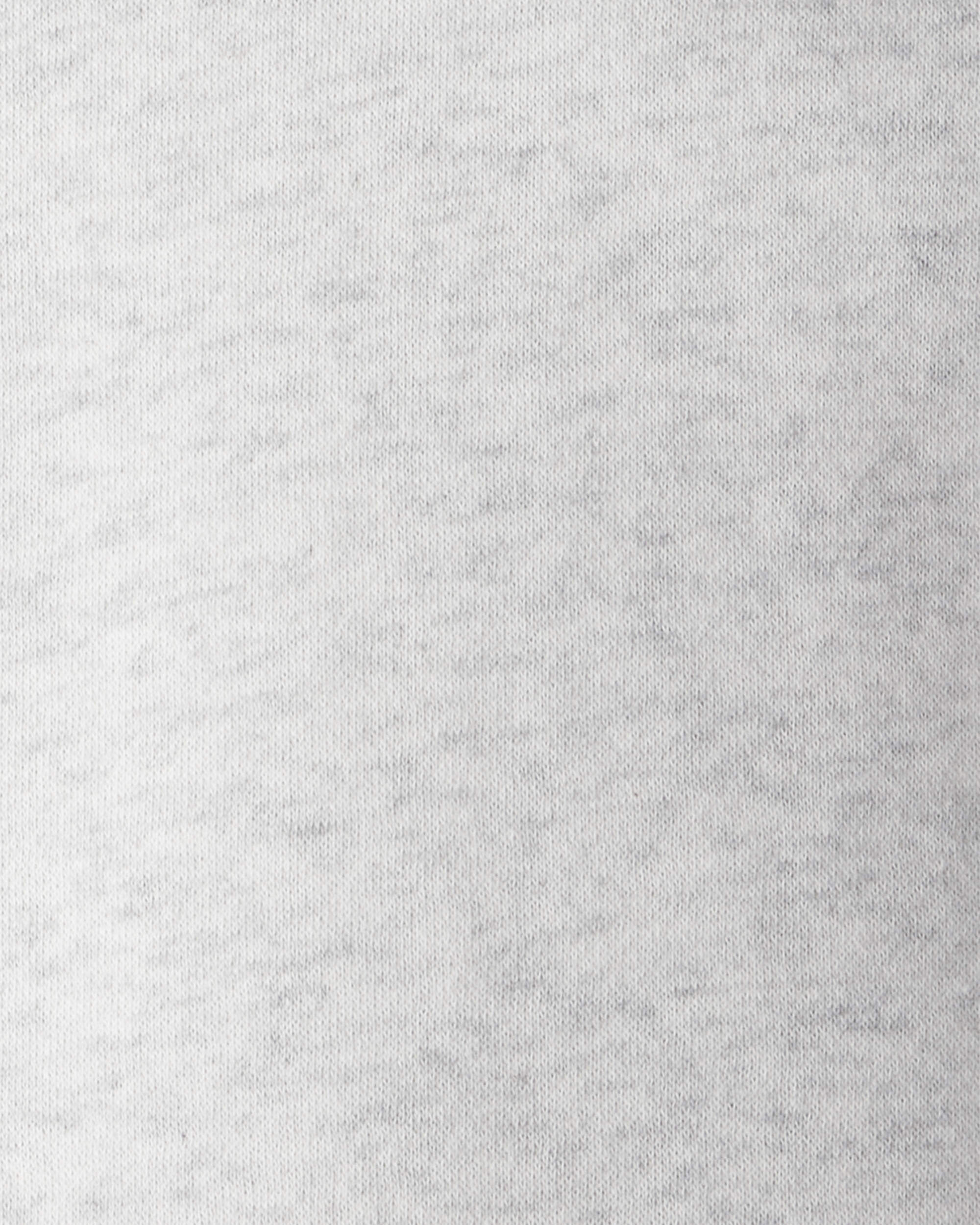 Toddler Boy Solid Fleece Long-Sleeve Hoodie - Grey