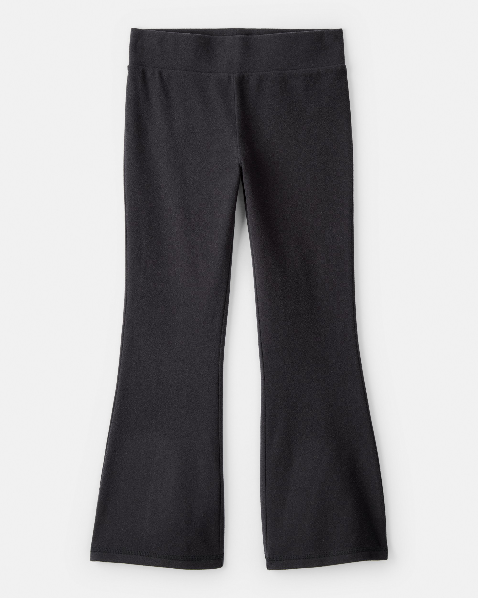 Girls Microfleece Flare Pants - Black