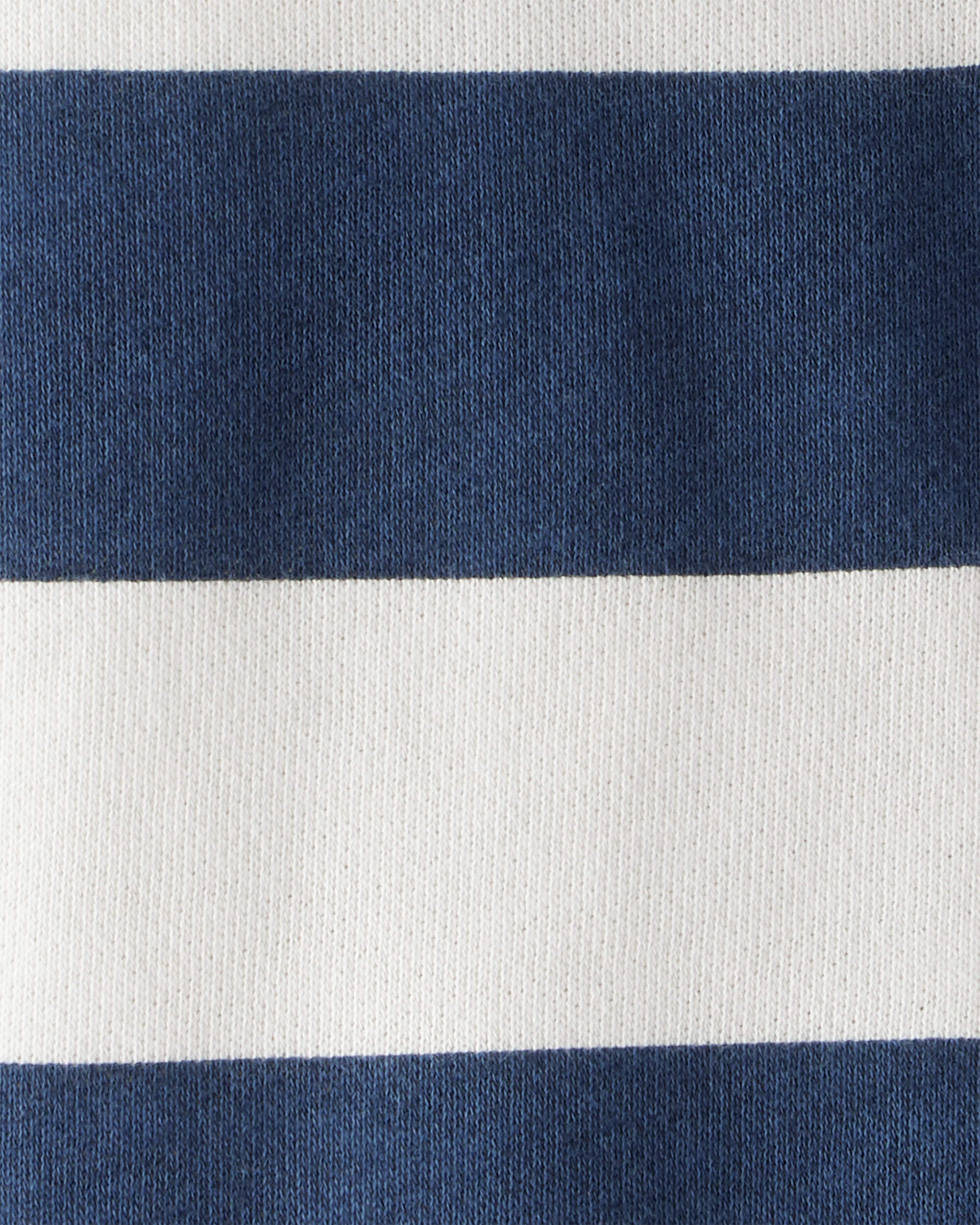 Toddler Boy Organic Cotton Henley Top Stripes