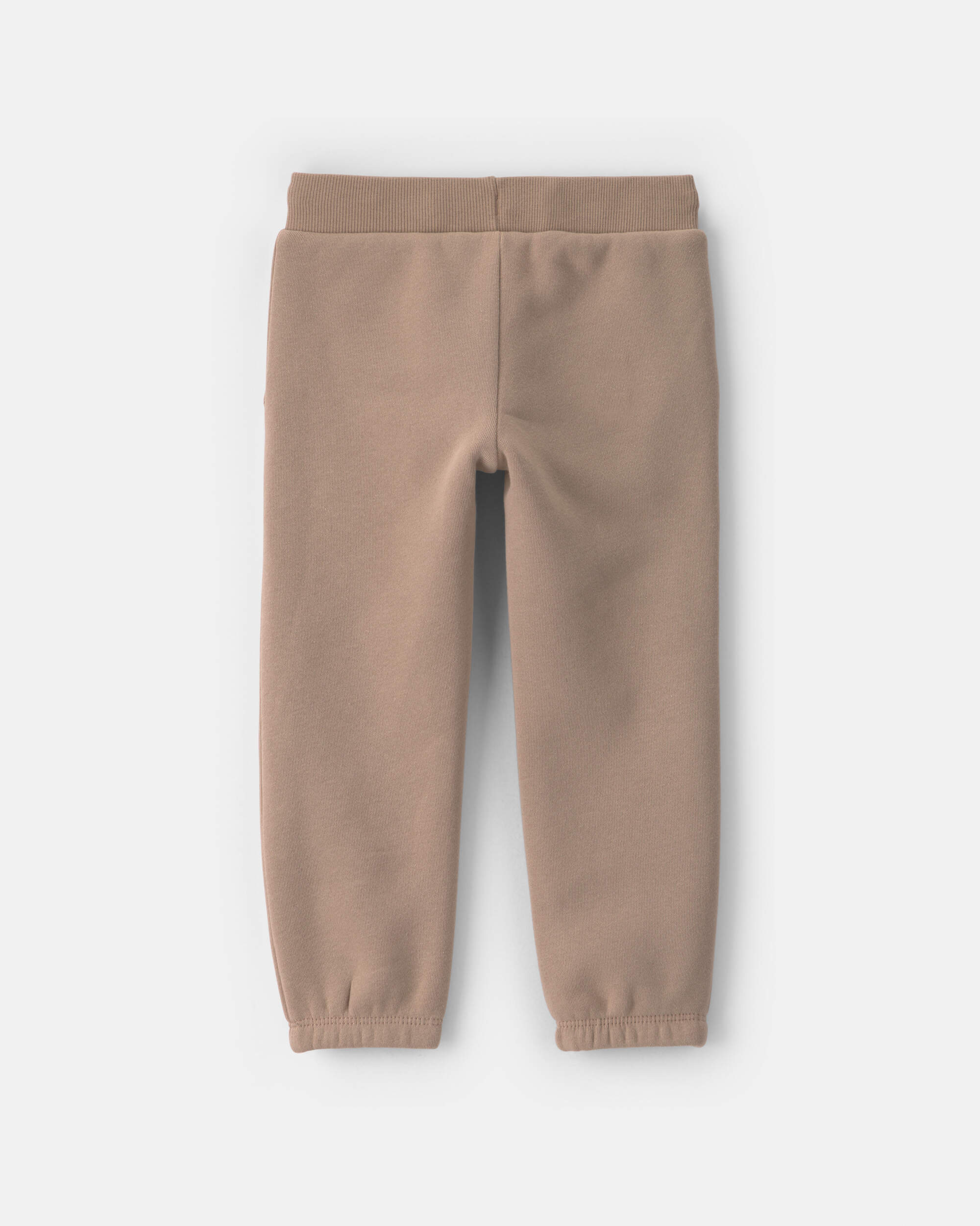 Toddler Girl Fleece Joggers – Brown