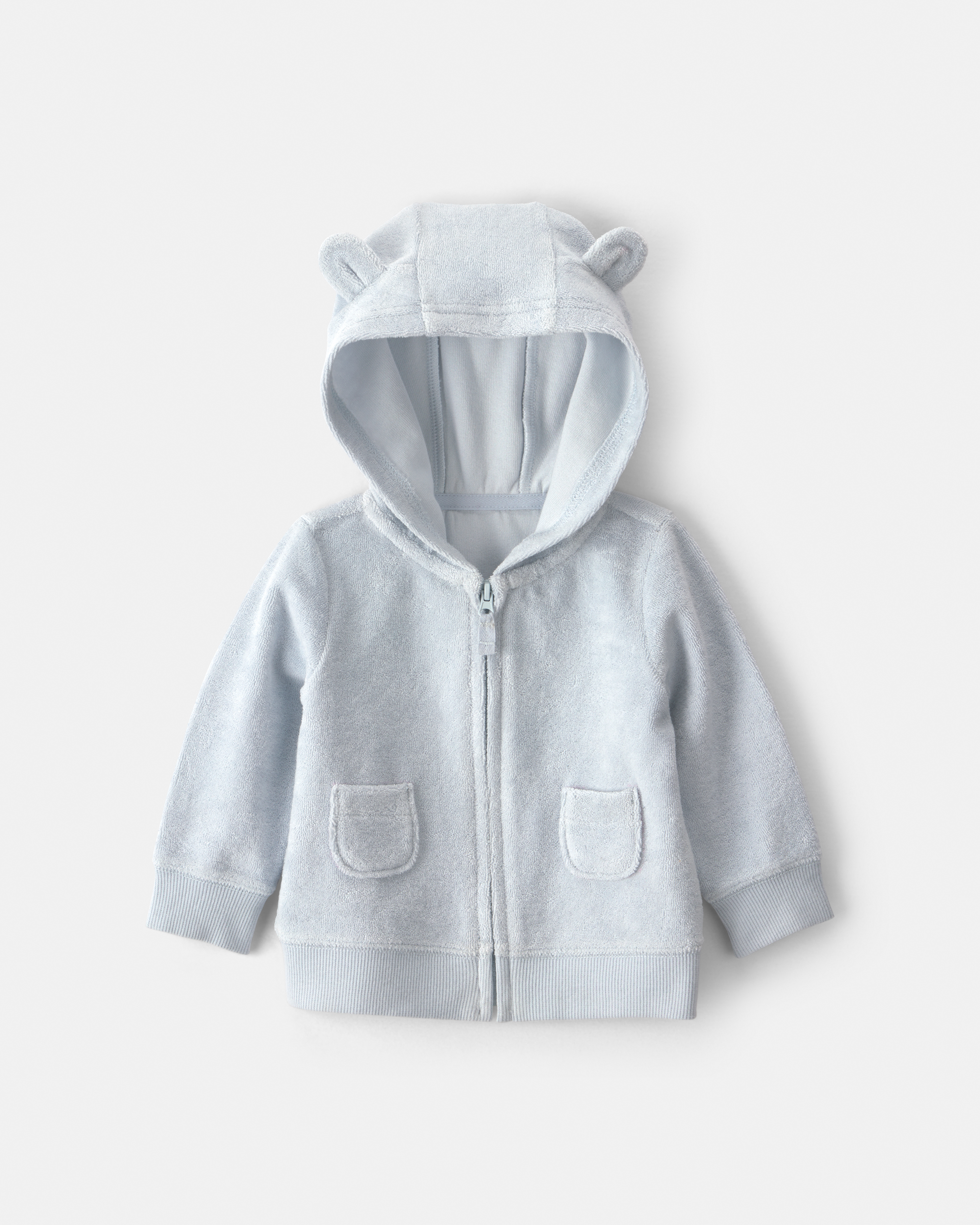 Baby 3-Piece Bear Terry Short-Sleeve Layering Set - Blue