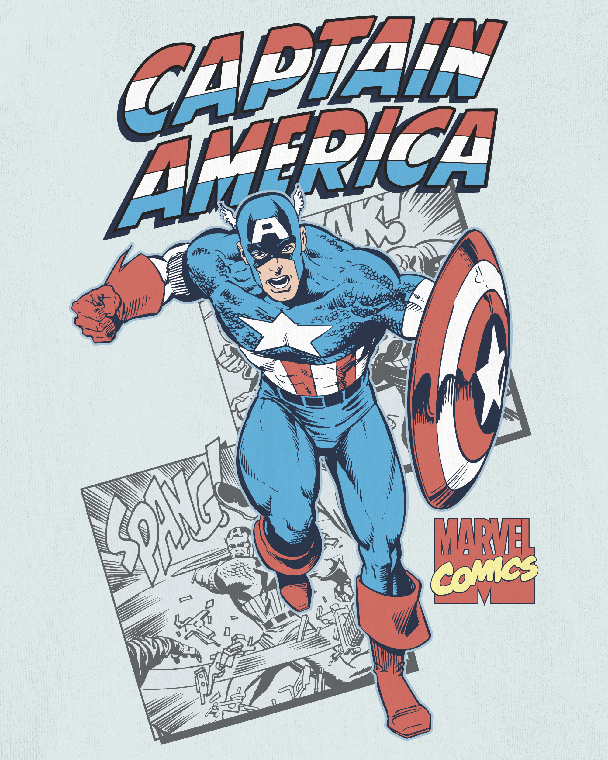 Boys Marvel™ Captain America Short-Sleeve Tee - Blue