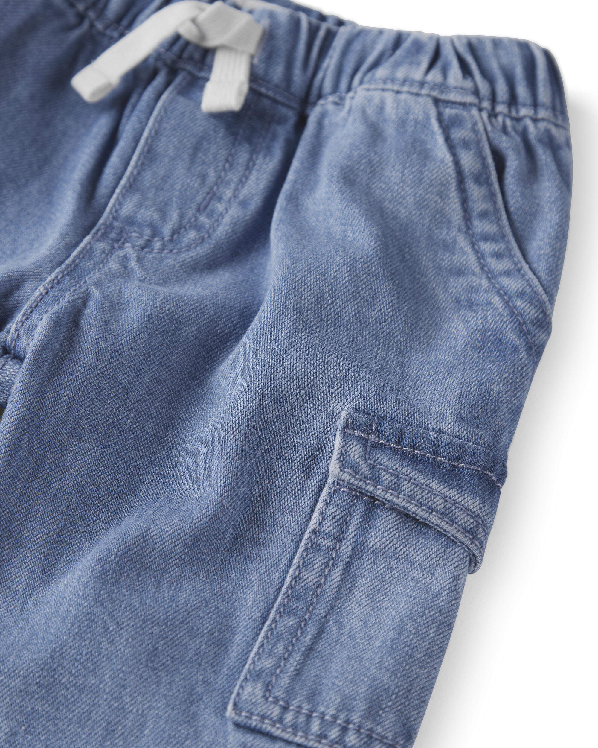 Baby Organic Cotton Denim Cargo Pants