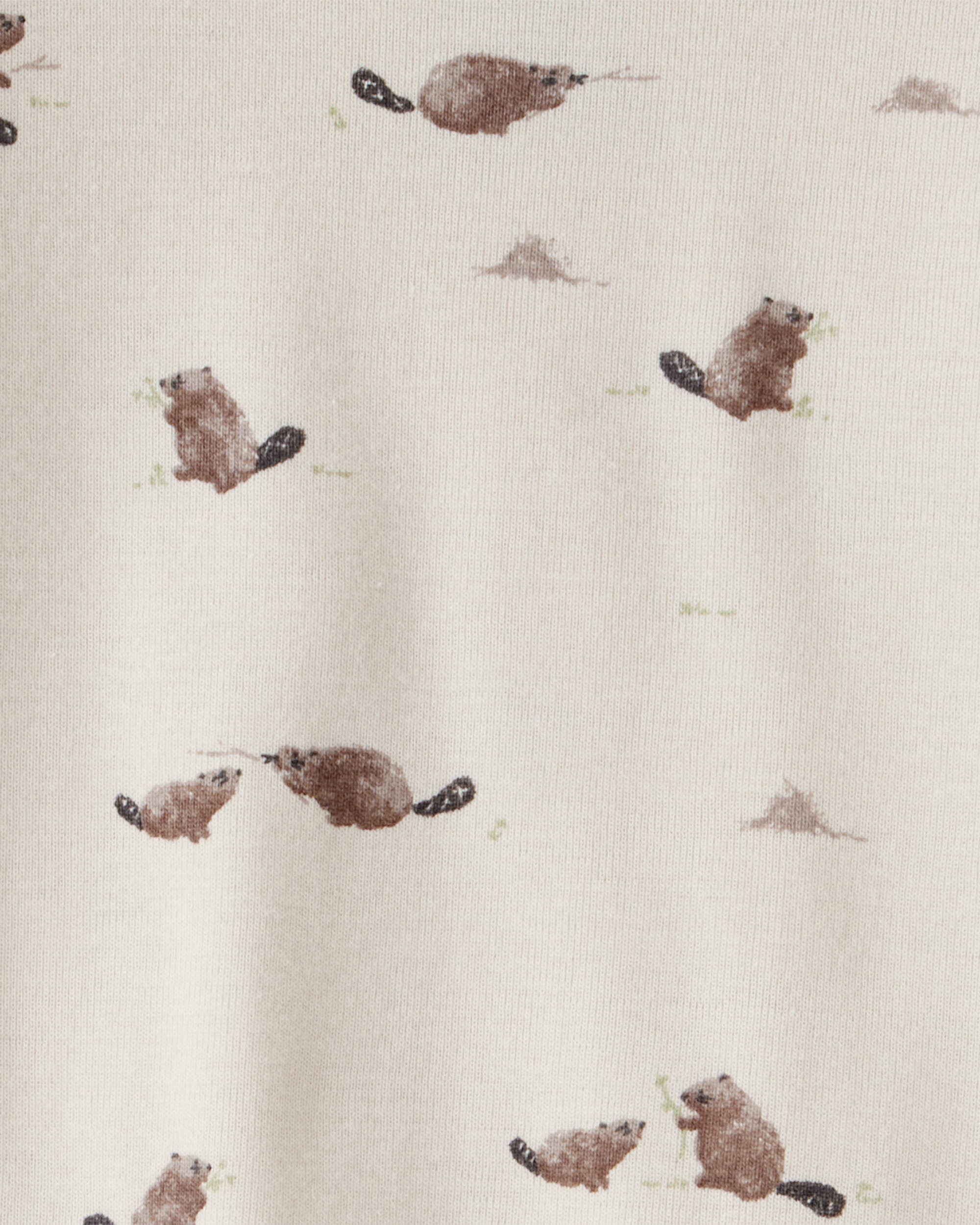 Baby Organic Cotton Pyjamas Beavers' Creek Print